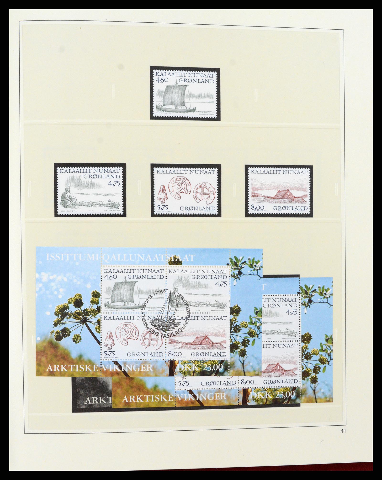 37571 050 - Postzegelverzameling 37571 Groenland 1950-2000.