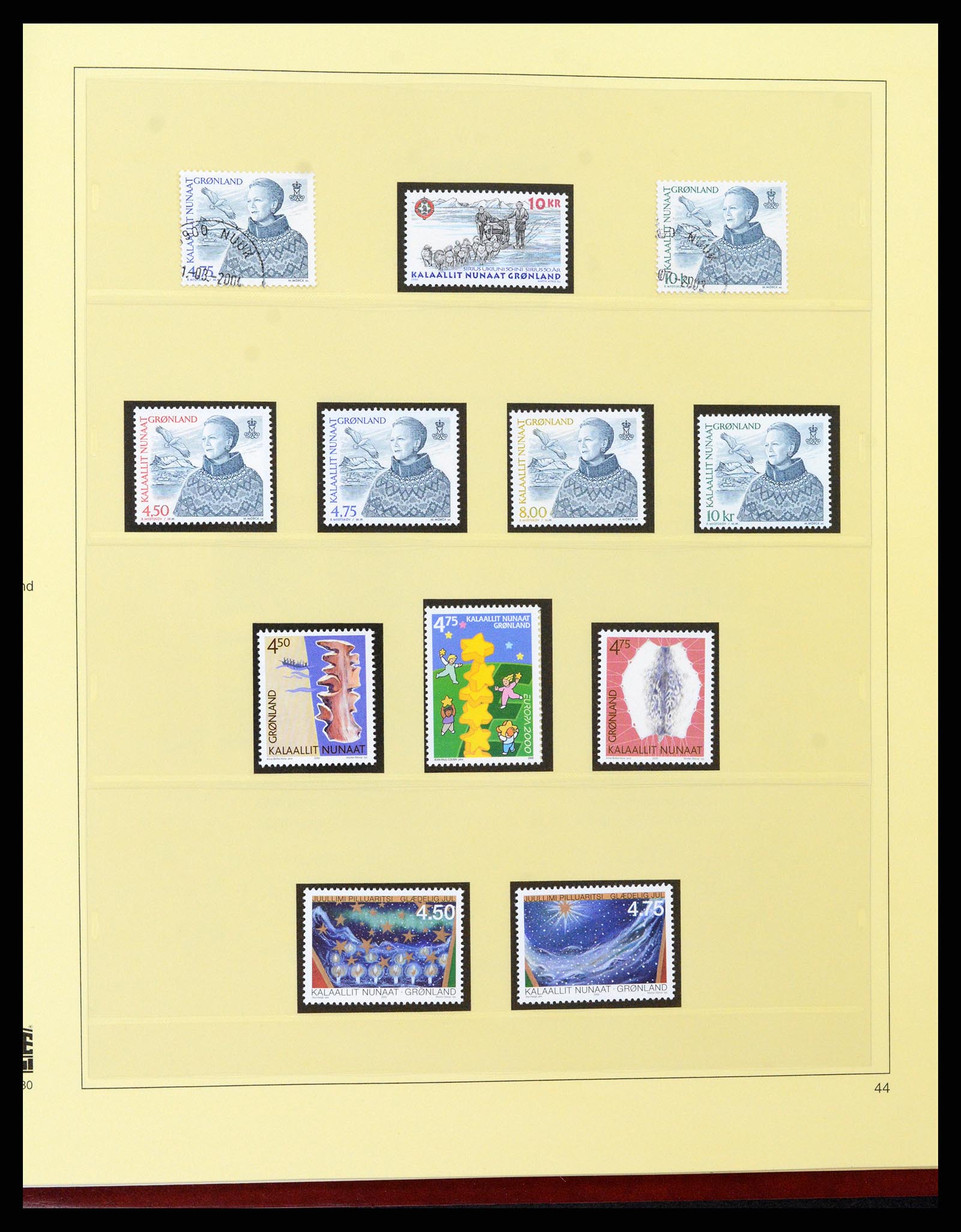 37571 054 - Postzegelverzameling 37571 Groenland 1950-2000.