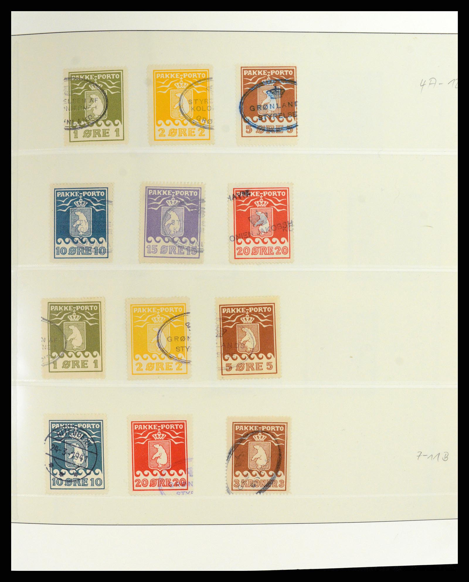 37572 003 - Postzegelverzameling 37572 Groenland 1905-2017.