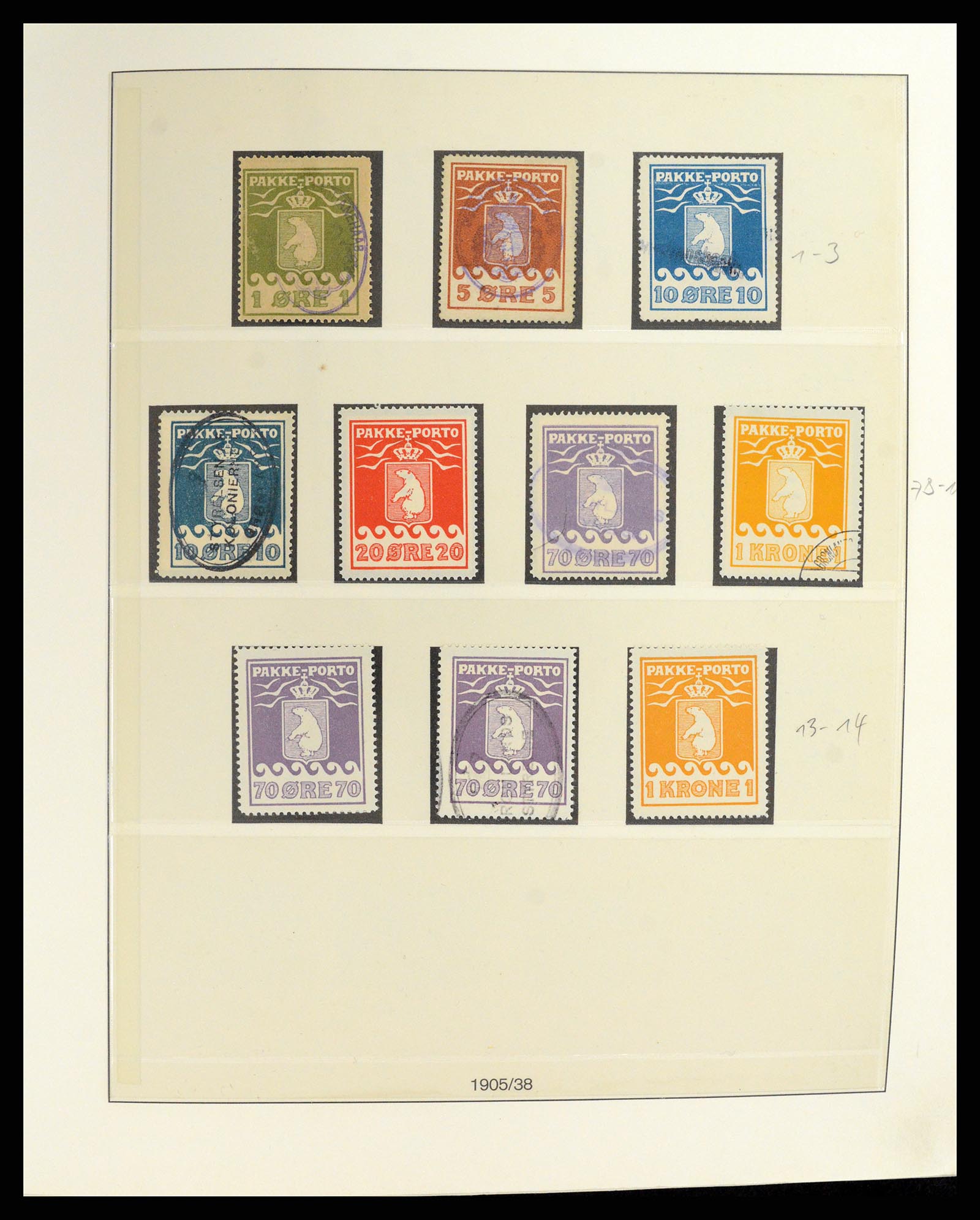 37572 004 - Postzegelverzameling 37572 Groenland 1905-2017.