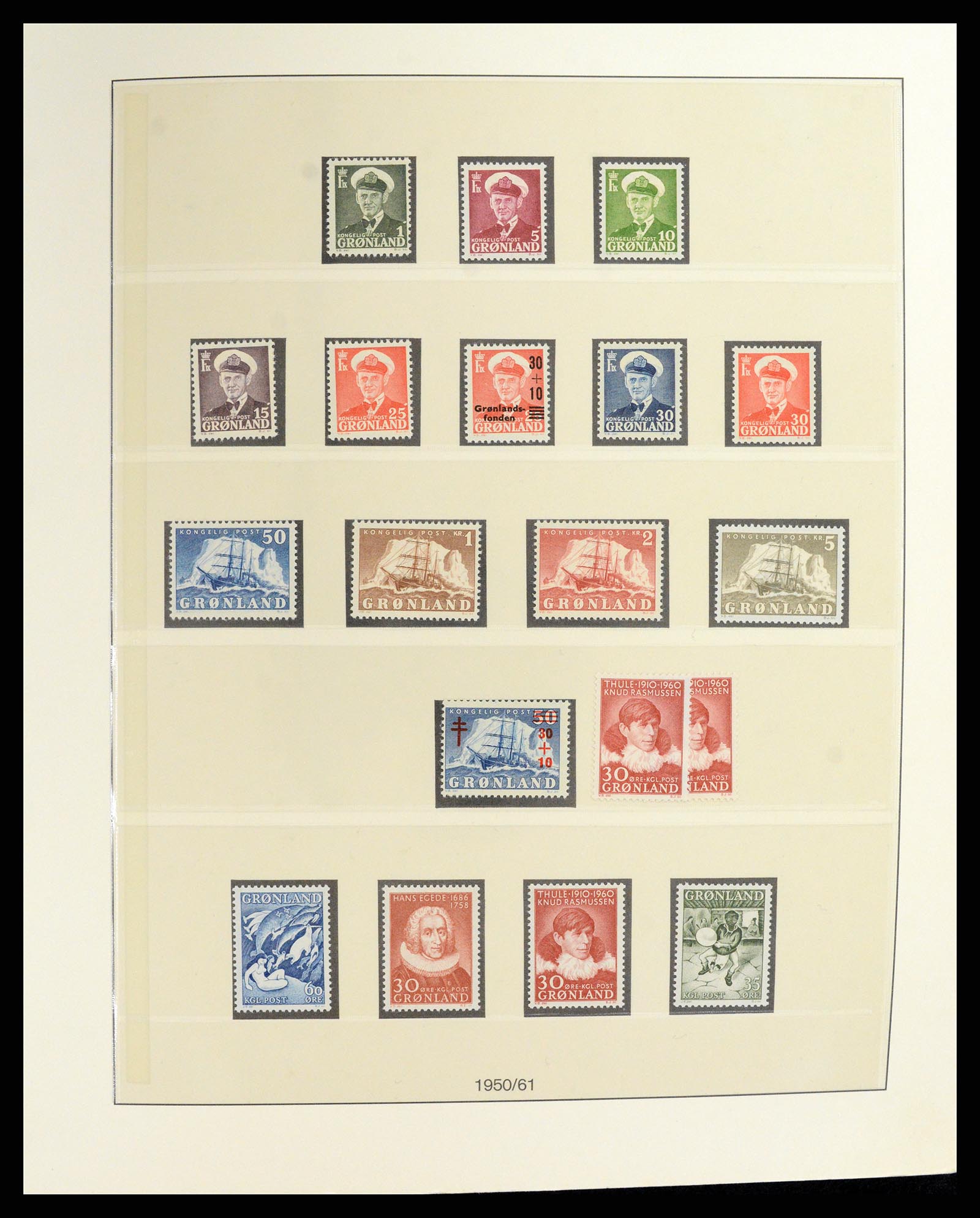 37572 008 - Postzegelverzameling 37572 Groenland 1905-2017.