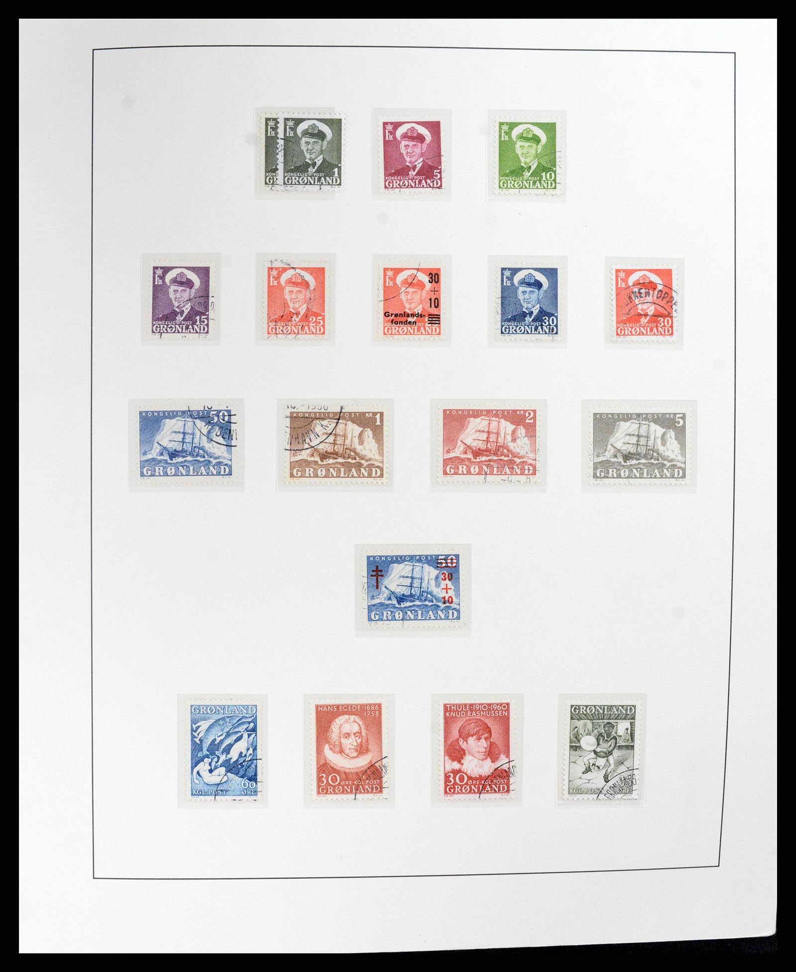 37572 010 - Postzegelverzameling 37572 Groenland 1905-2017.