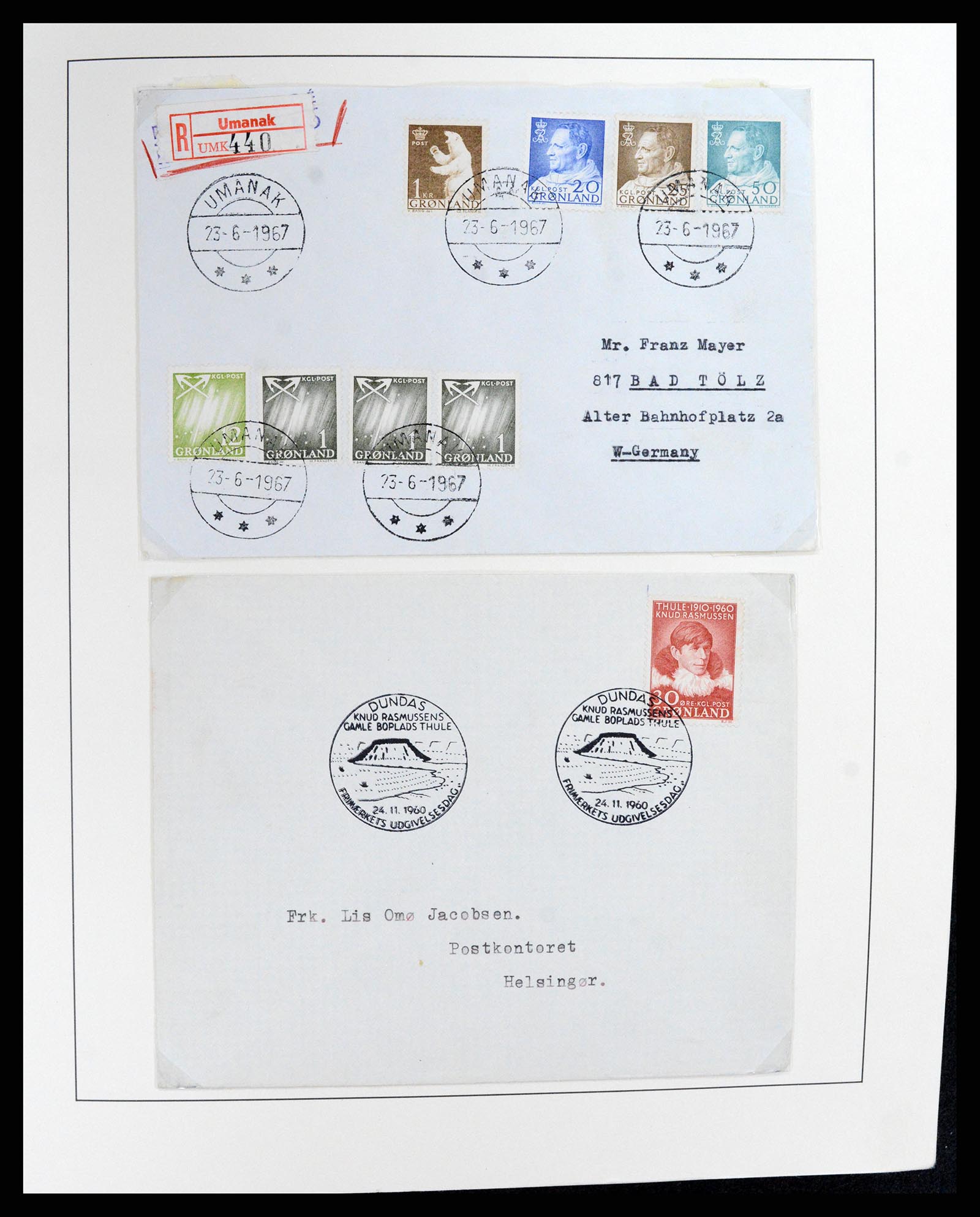 37572 012 - Postzegelverzameling 37572 Groenland 1905-2017.
