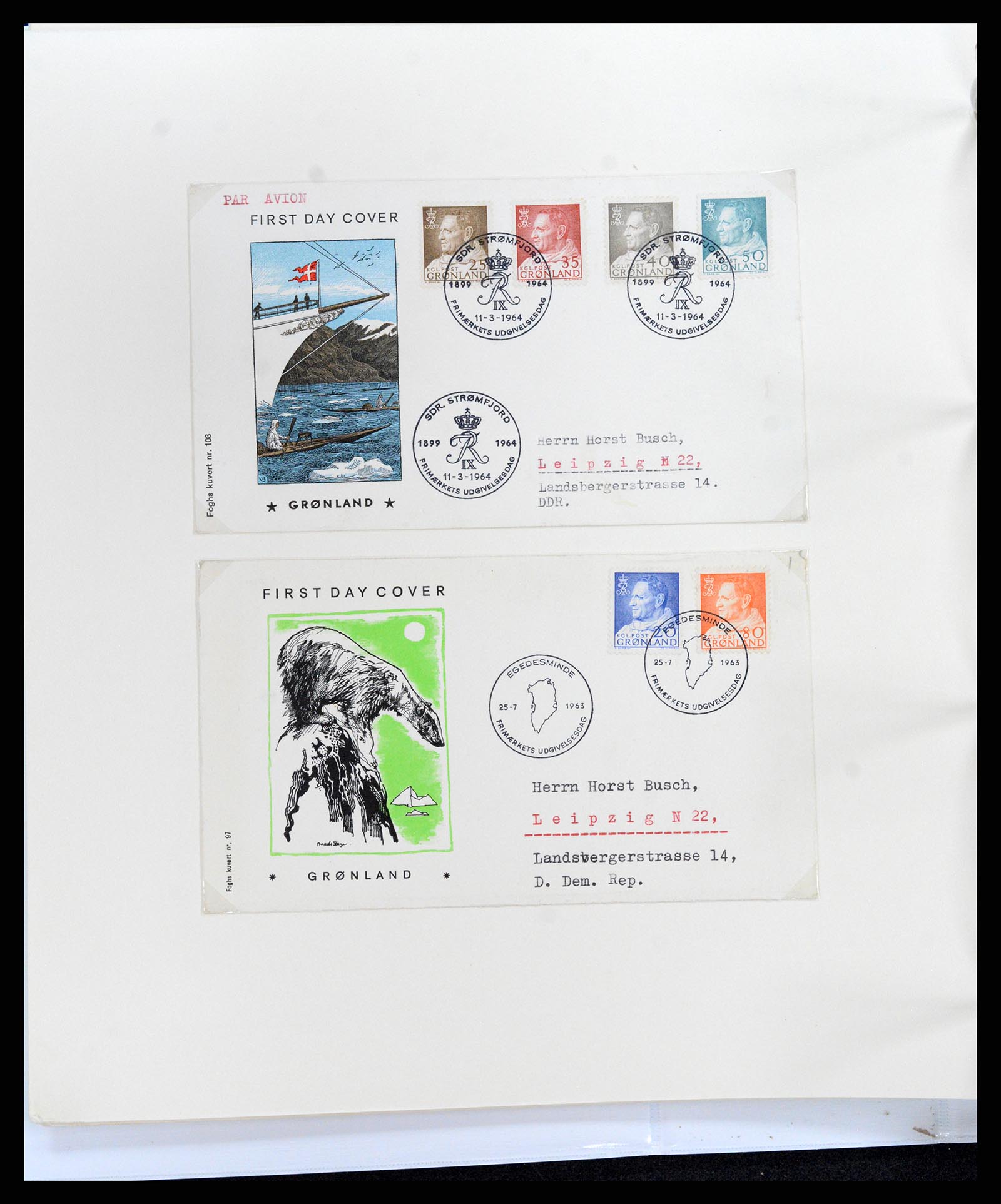 37572 013 - Postzegelverzameling 37572 Groenland 1905-2017.
