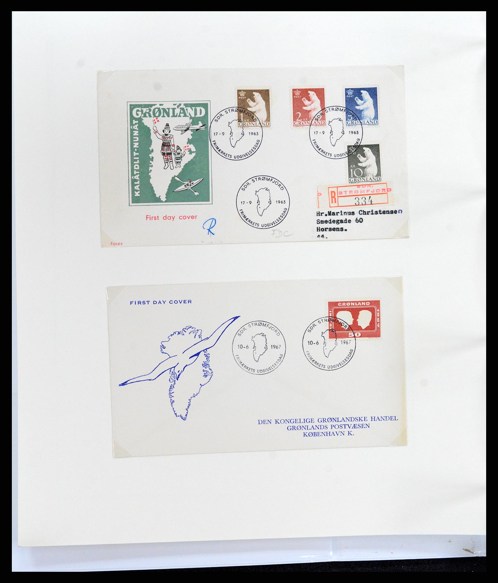 37572 017 - Postzegelverzameling 37572 Groenland 1905-2017.