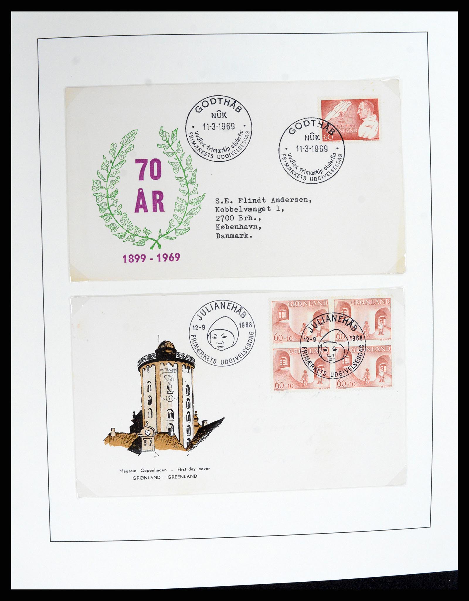 37572 020 - Postzegelverzameling 37572 Groenland 1905-2017.