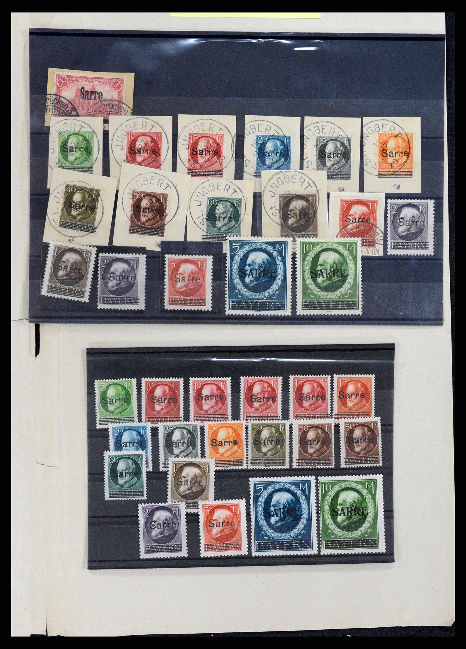 37573 001 - Postzegelverzameling 37573 Saar 1920.