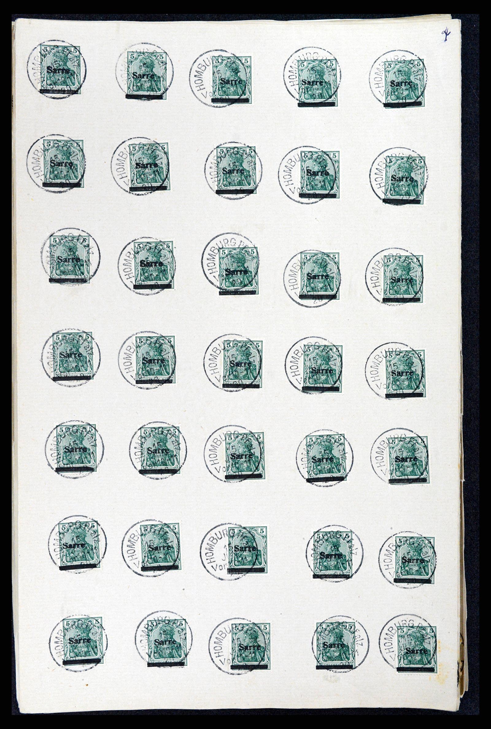 37573 006 - Postzegelverzameling 37573 Saar 1920.