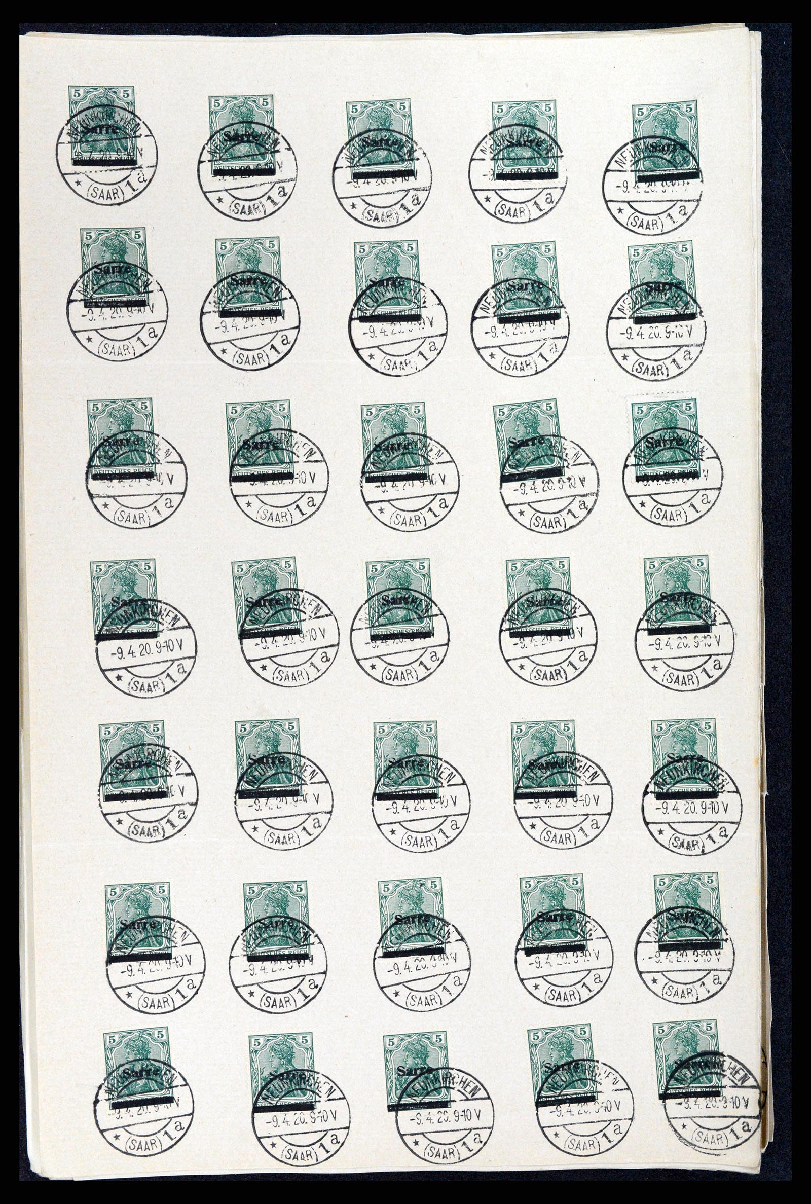 37573 007 - Postzegelverzameling 37573 Saar 1920.