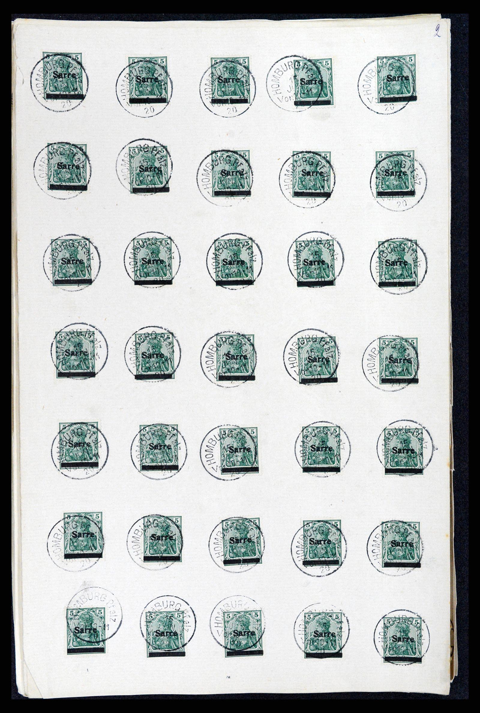 37573 008 - Postzegelverzameling 37573 Saar 1920.