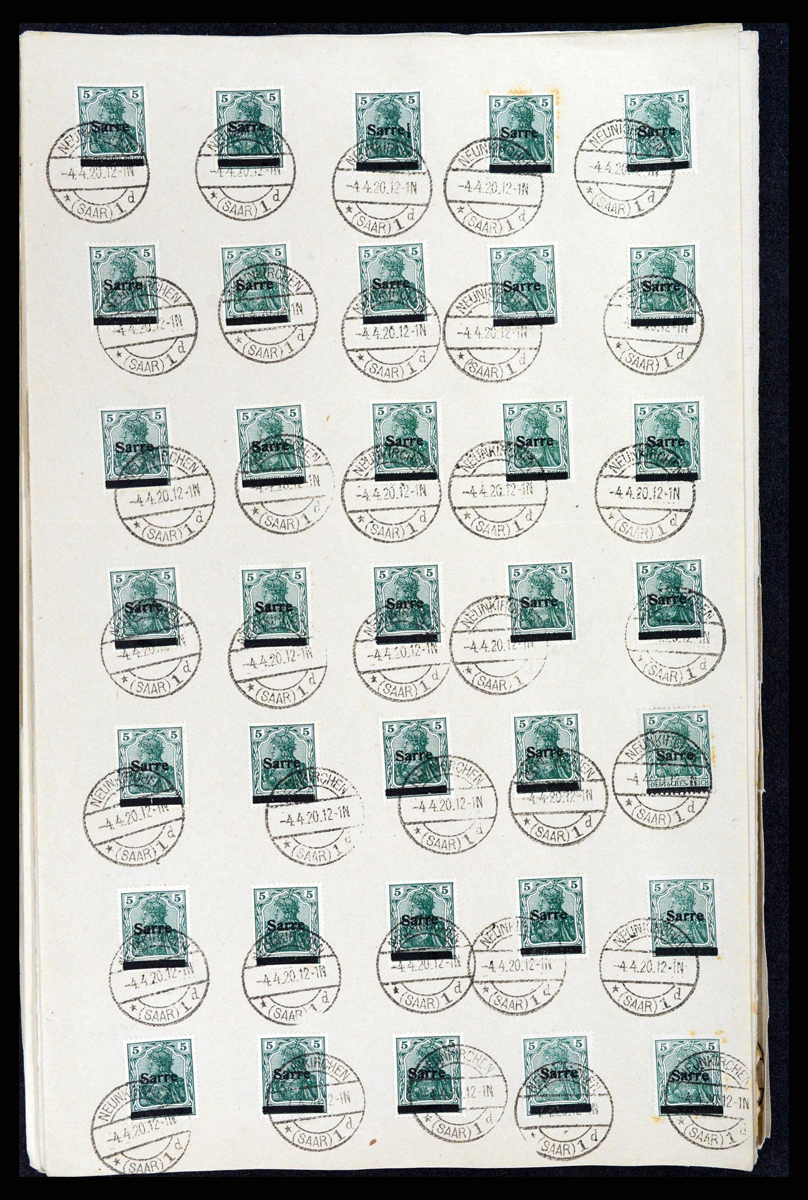 37573 009 - Postzegelverzameling 37573 Saar 1920.