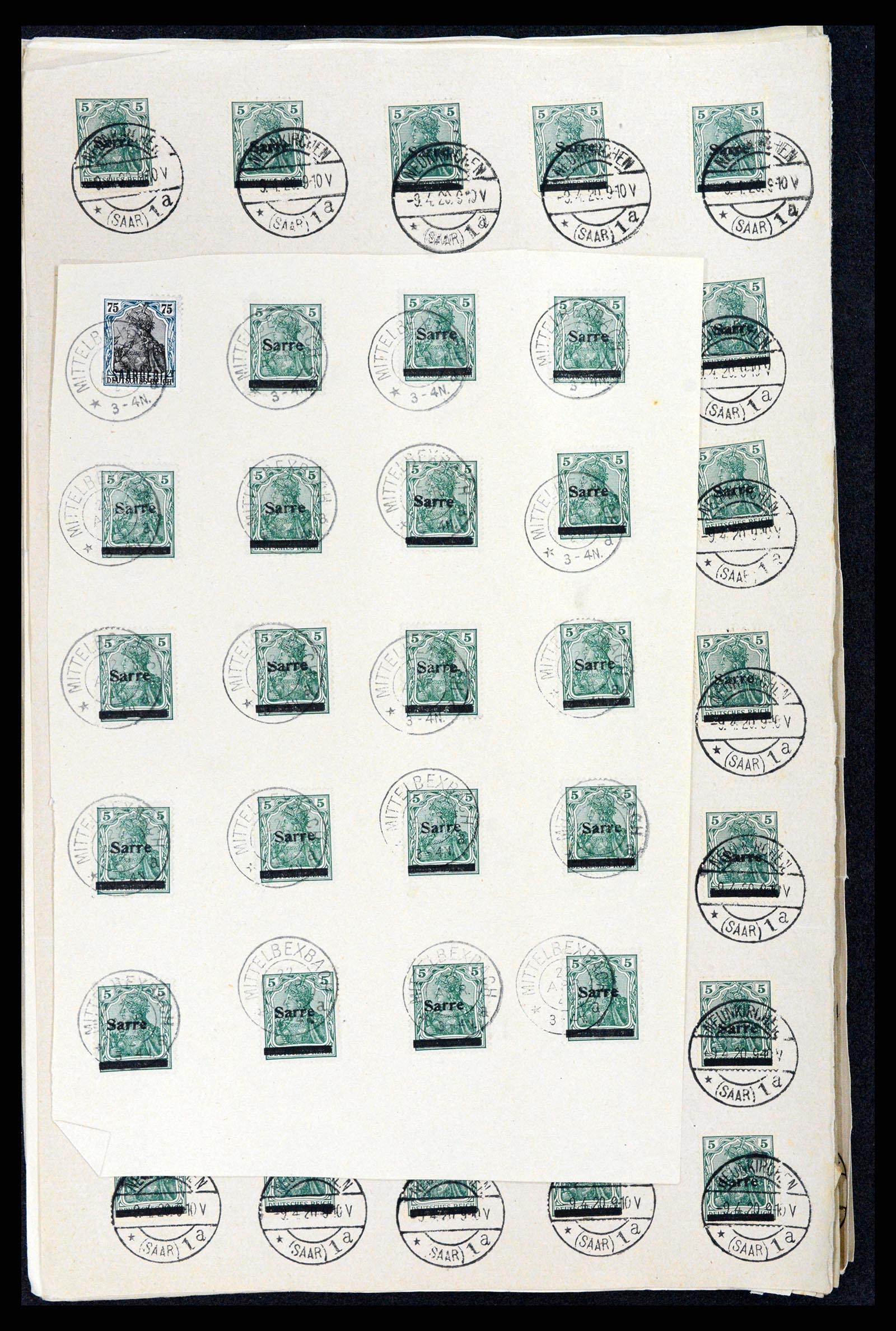 37573 013 - Postzegelverzameling 37573 Saar 1920.
