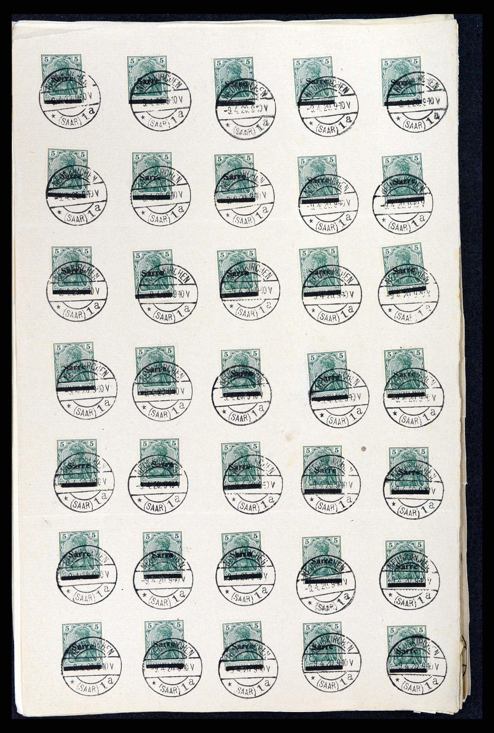 37573 014 - Postzegelverzameling 37573 Saar 1920.