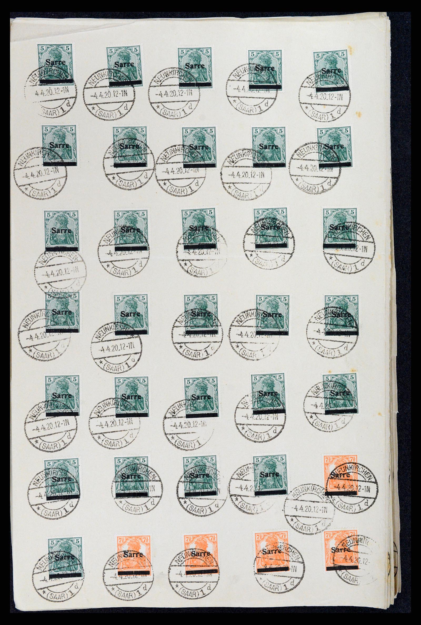 37573 015 - Postzegelverzameling 37573 Saar 1920.