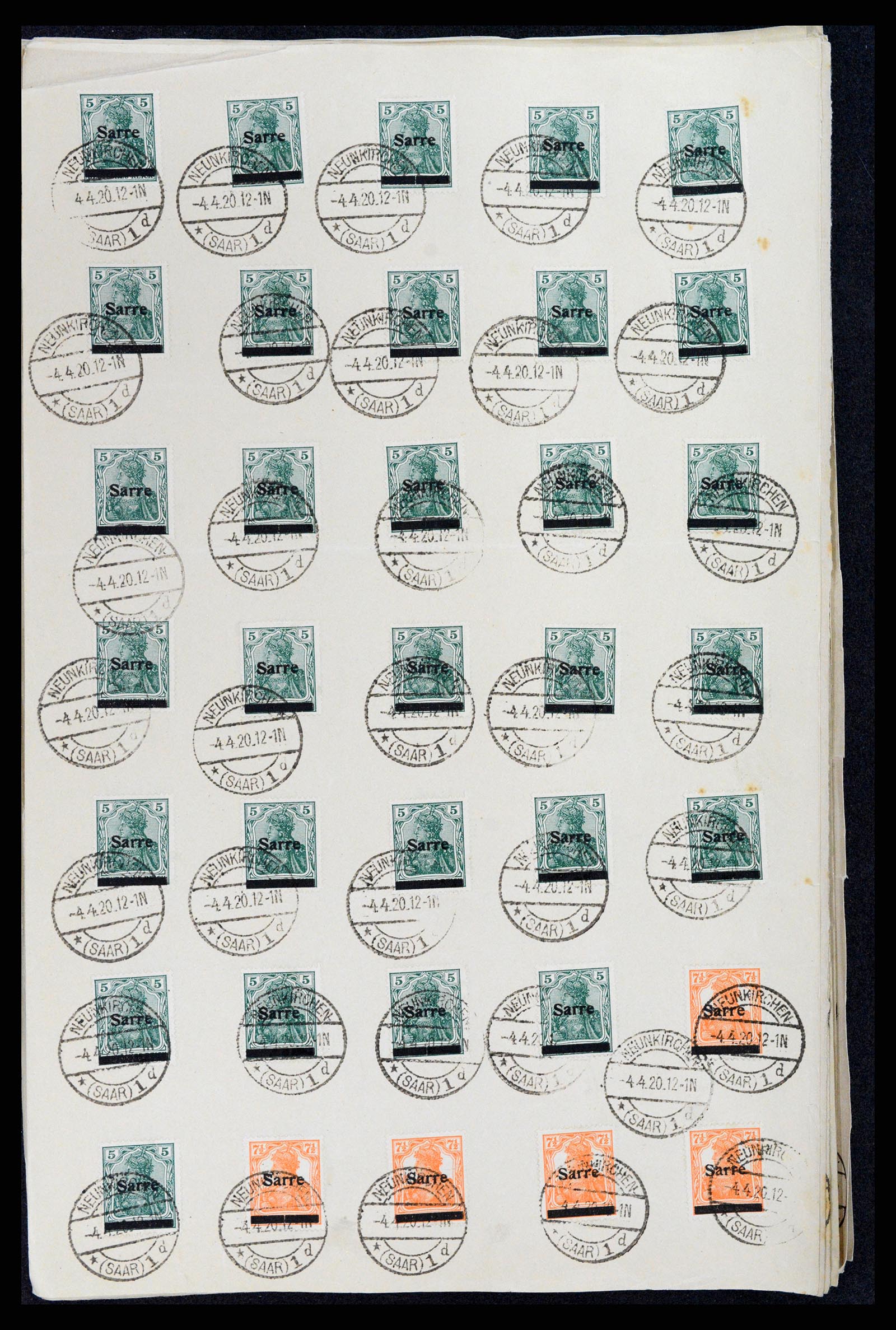 37573 015 - Postzegelverzameling 37573 Saar 1920.