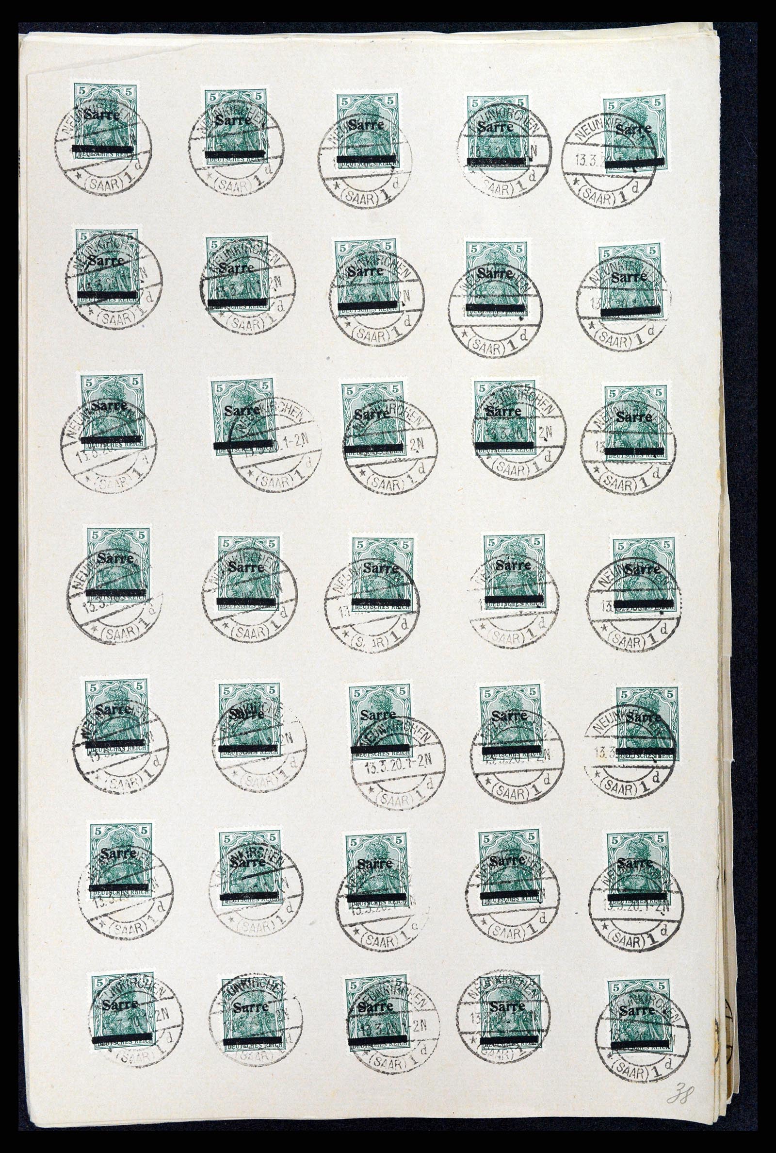 37573 016 - Postzegelverzameling 37573 Saar 1920.