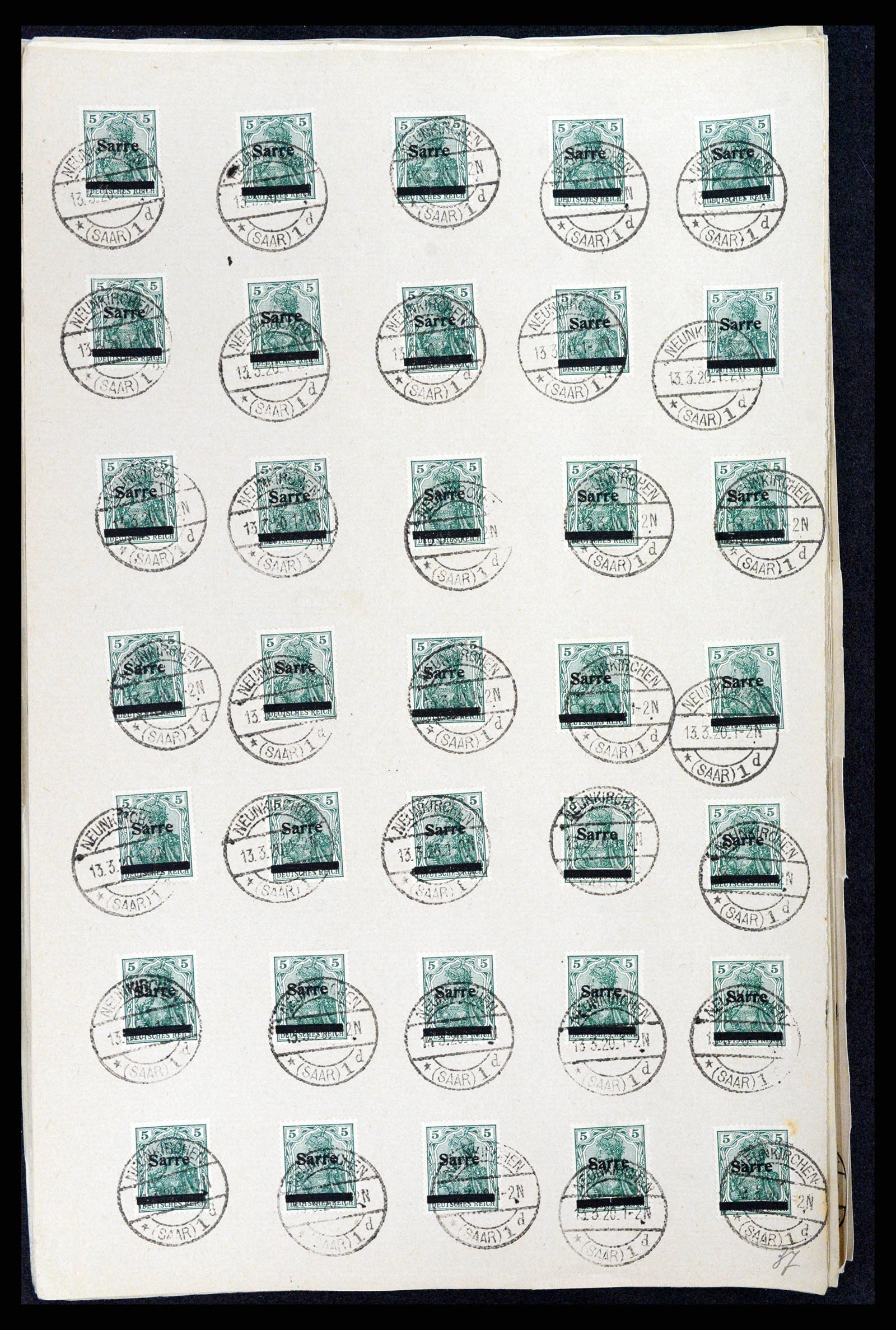 37573 017 - Postzegelverzameling 37573 Saar 1920.