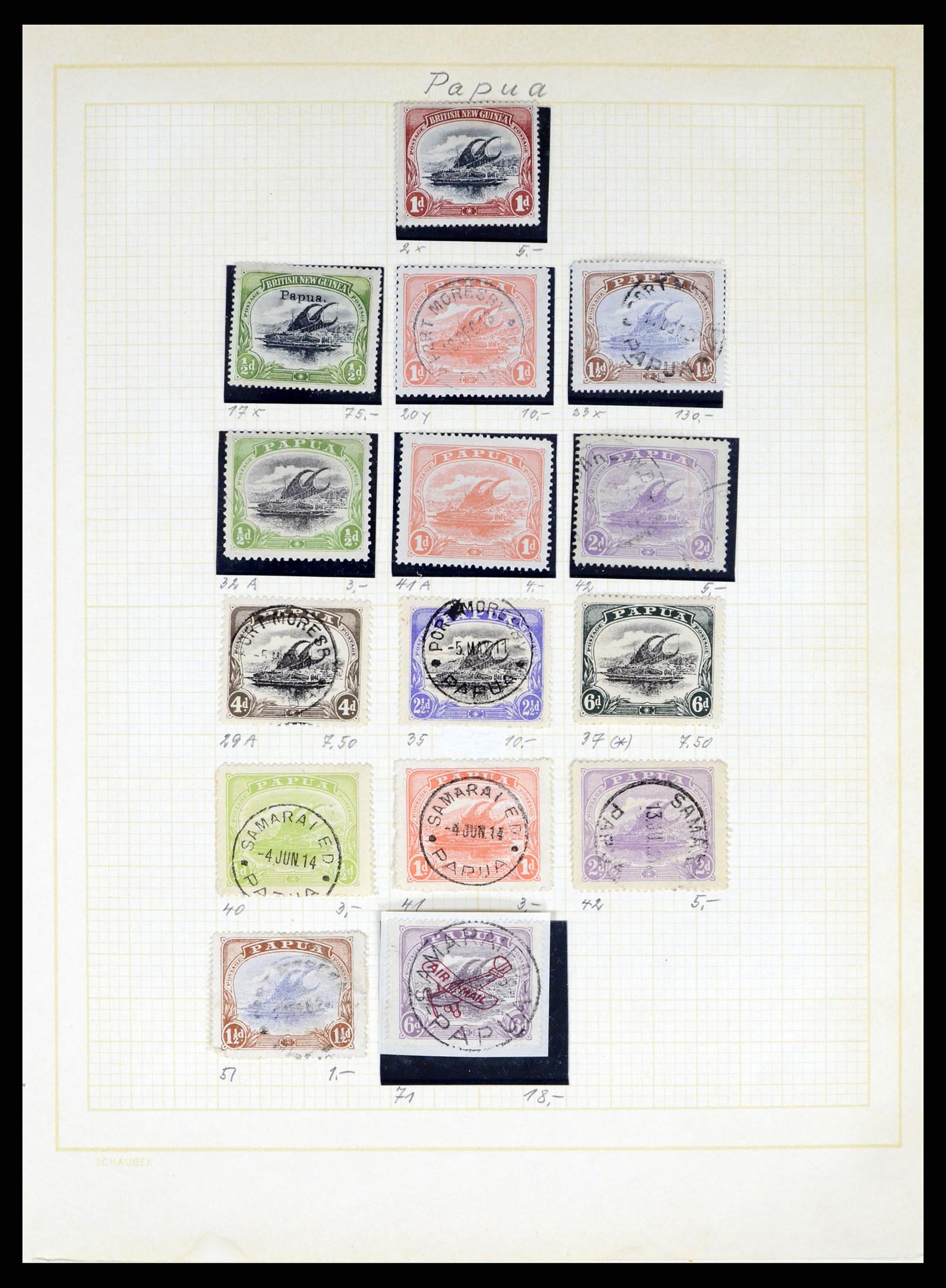 37579 001 - Stamp collection 37579 Papua 1901-1940. 