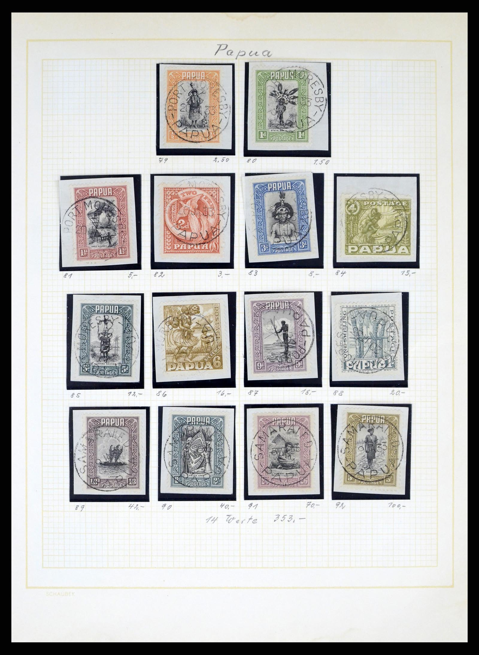 37579 002 - Stamp collection 37579 Papua 1901-1940. 