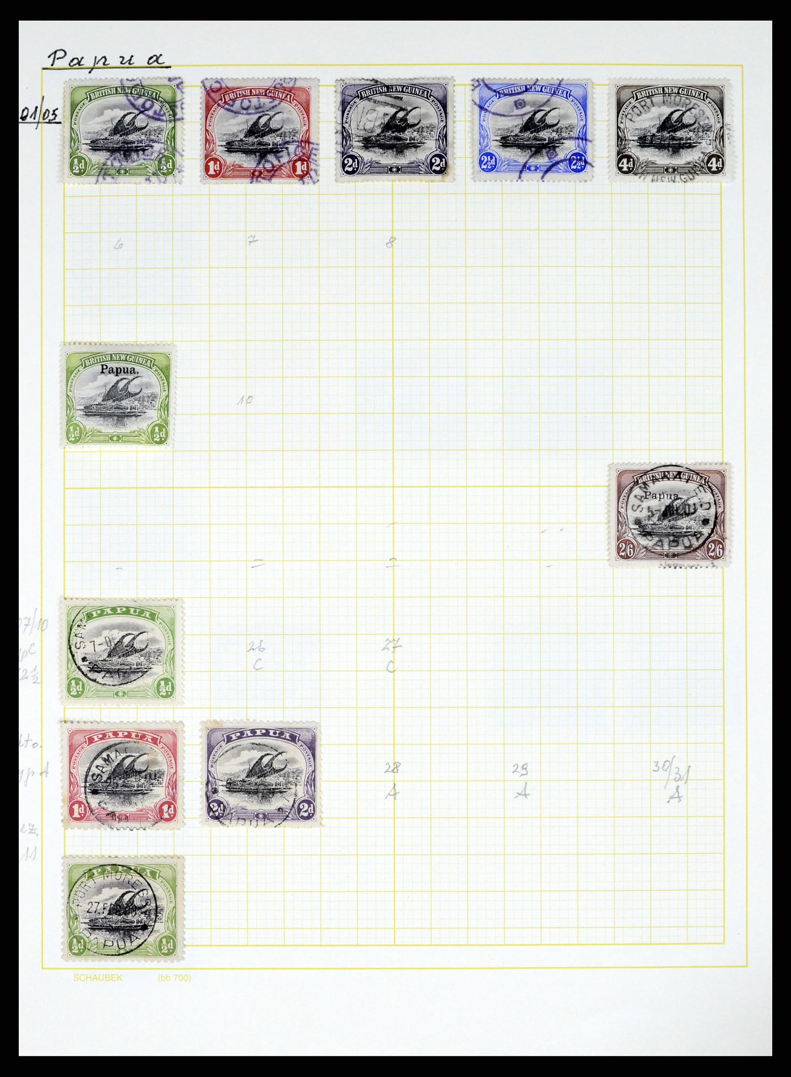 37579 003 - Stamp collection 37579 Papua 1901-1940. 