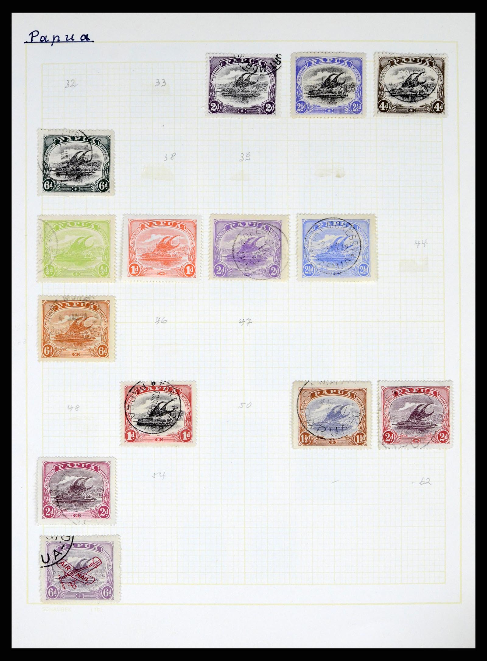 37579 004 - Stamp collection 37579 Papua 1901-1940. 