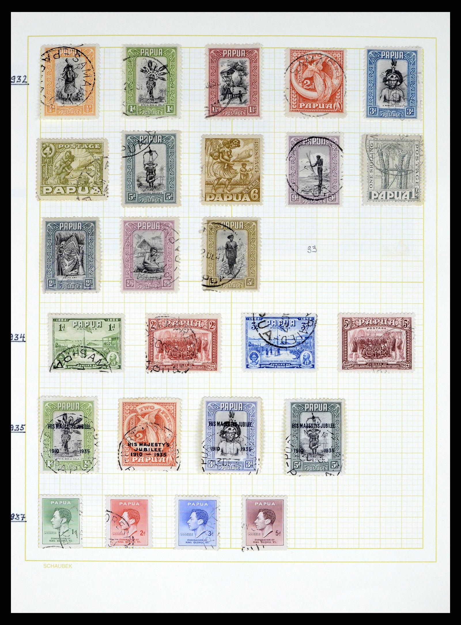 37579 005 - Stamp collection 37579 Papua 1901-1940. 