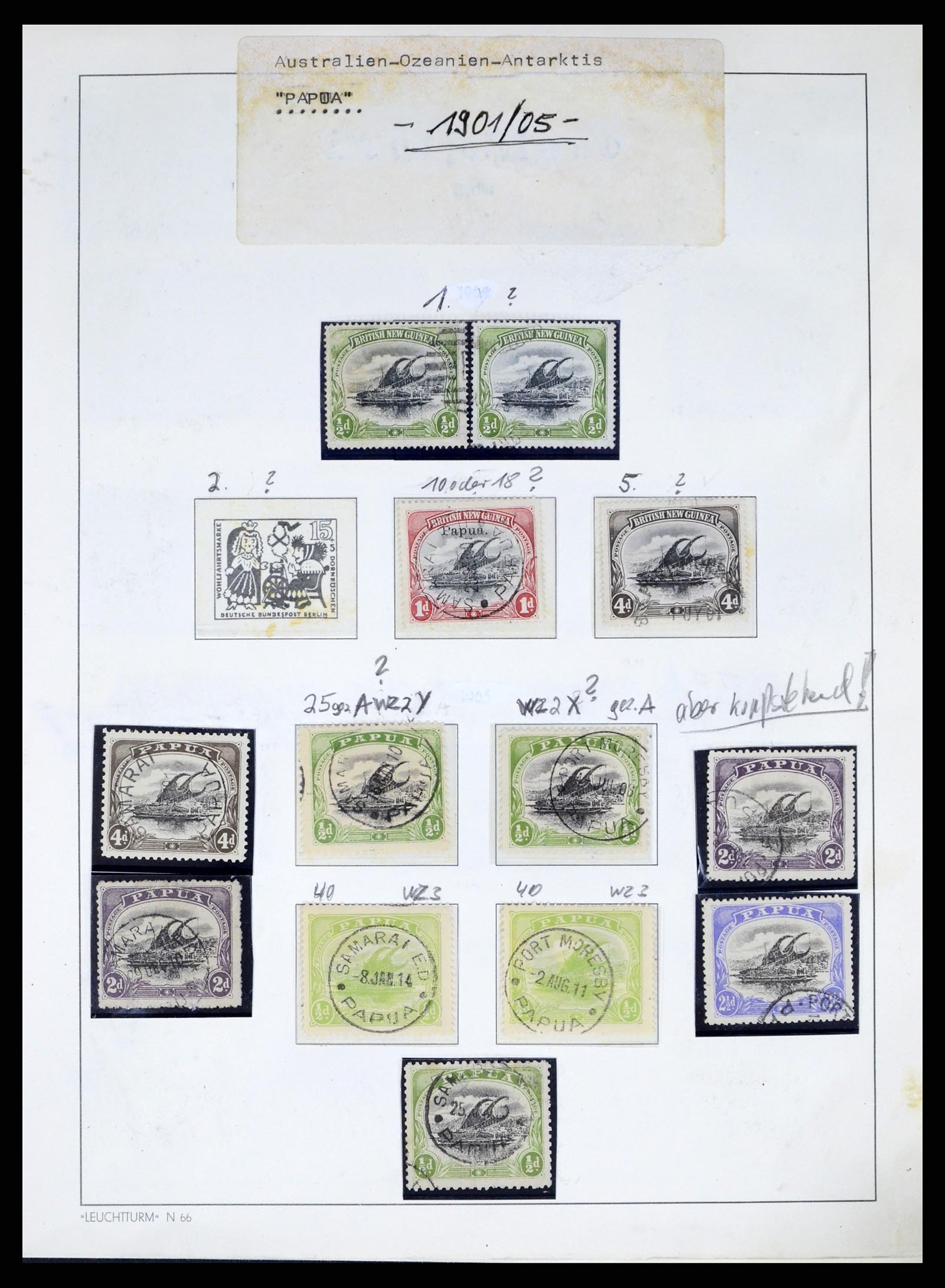 37579 007 - Stamp collection 37579 Papua 1901-1940. 