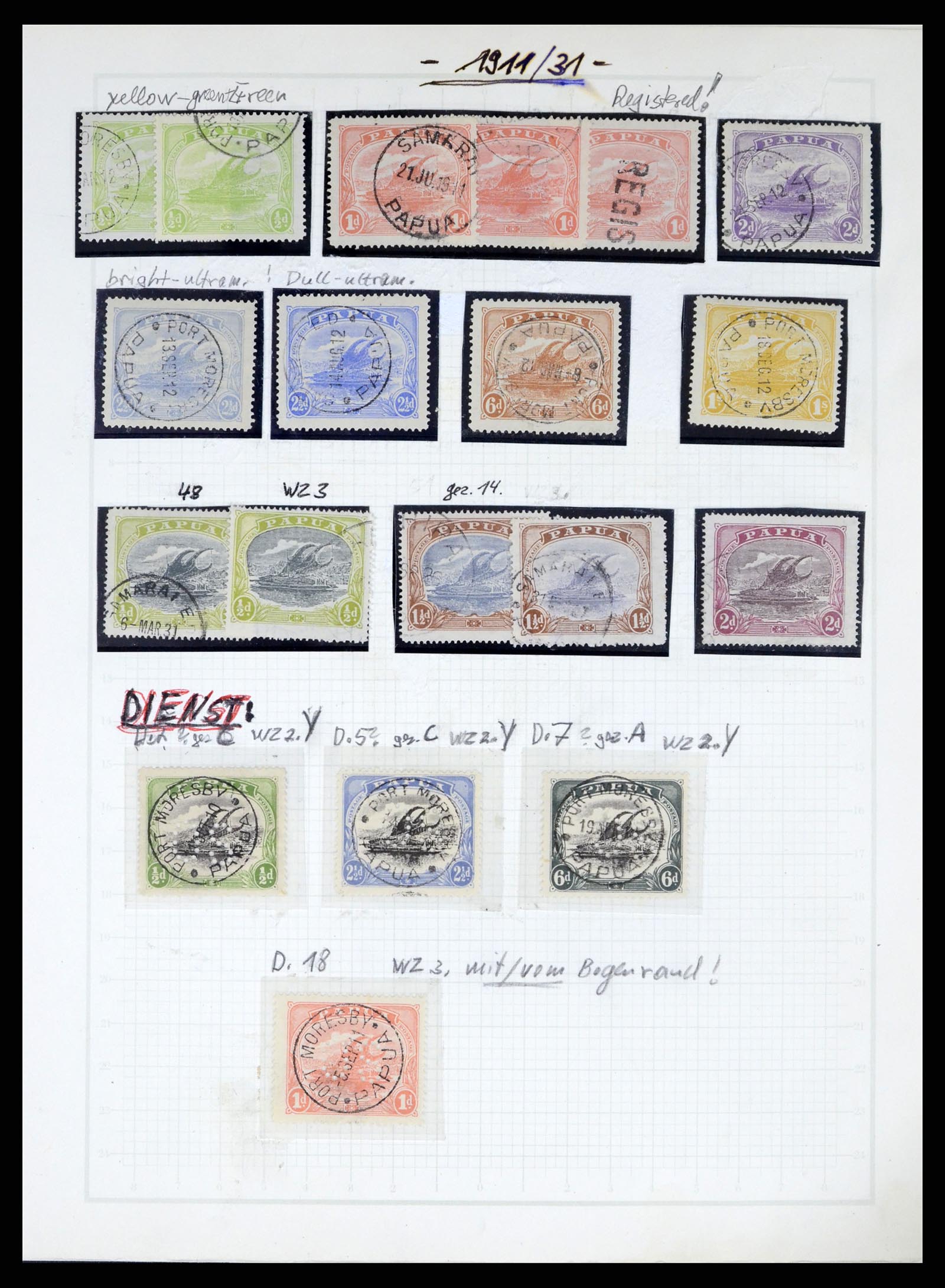 37579 008 - Stamp collection 37579 Papua 1901-1940. 