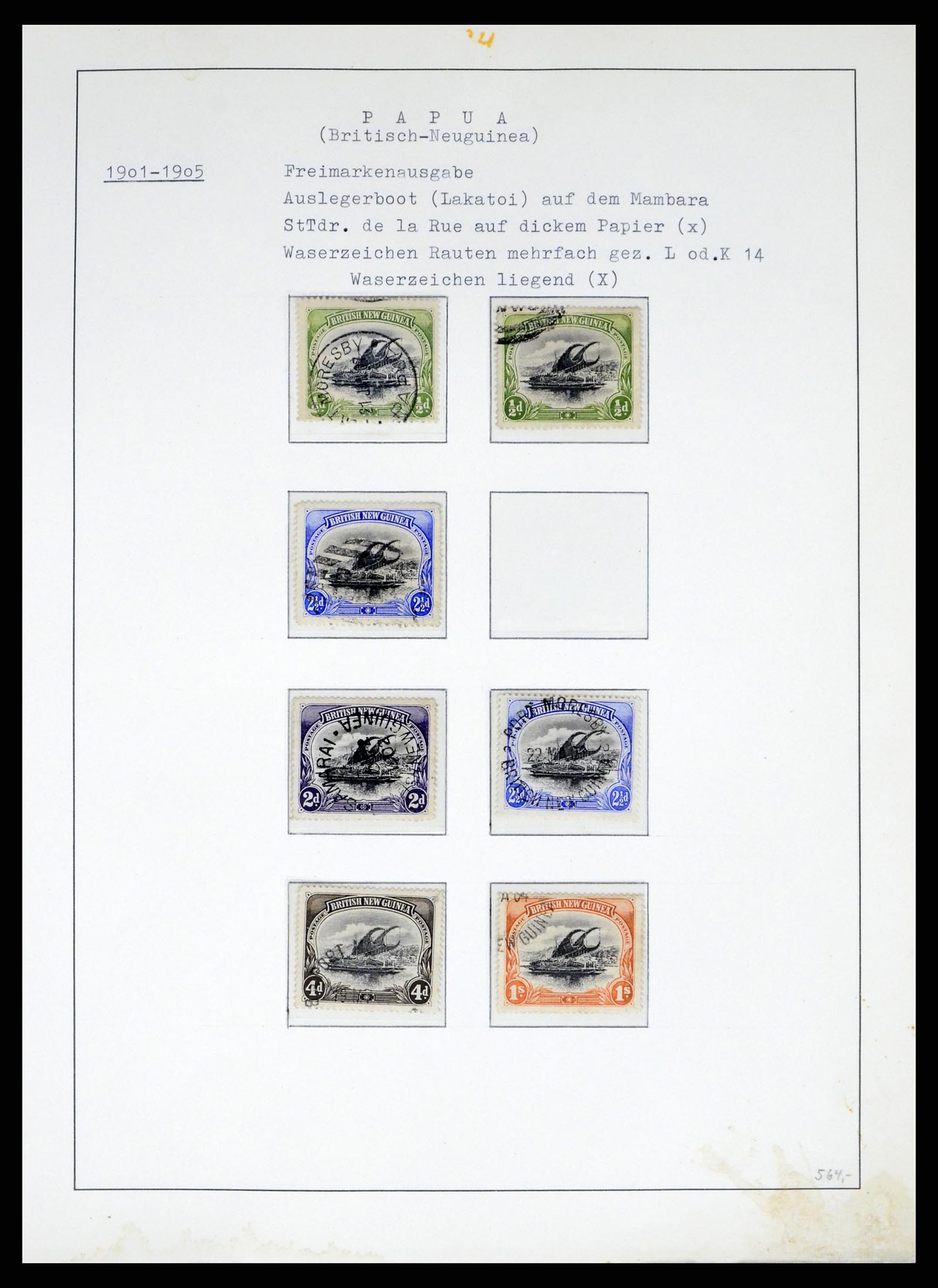 37579 010 - Stamp collection 37579 Papua 1901-1940. 