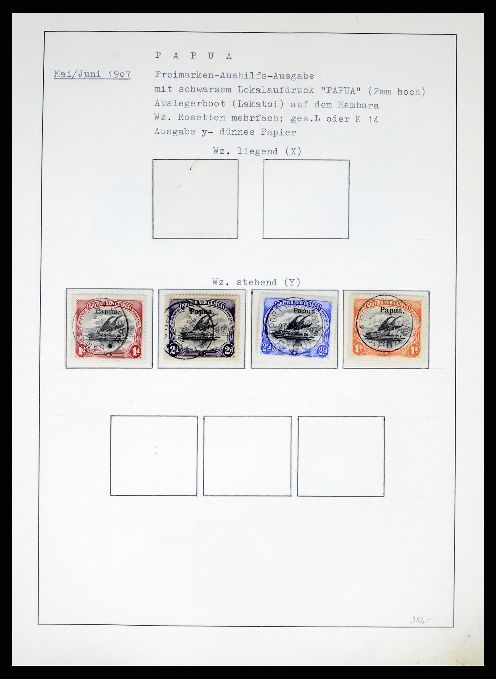 37579 013 - Stamp collection 37579 Papua 1901-1940. 