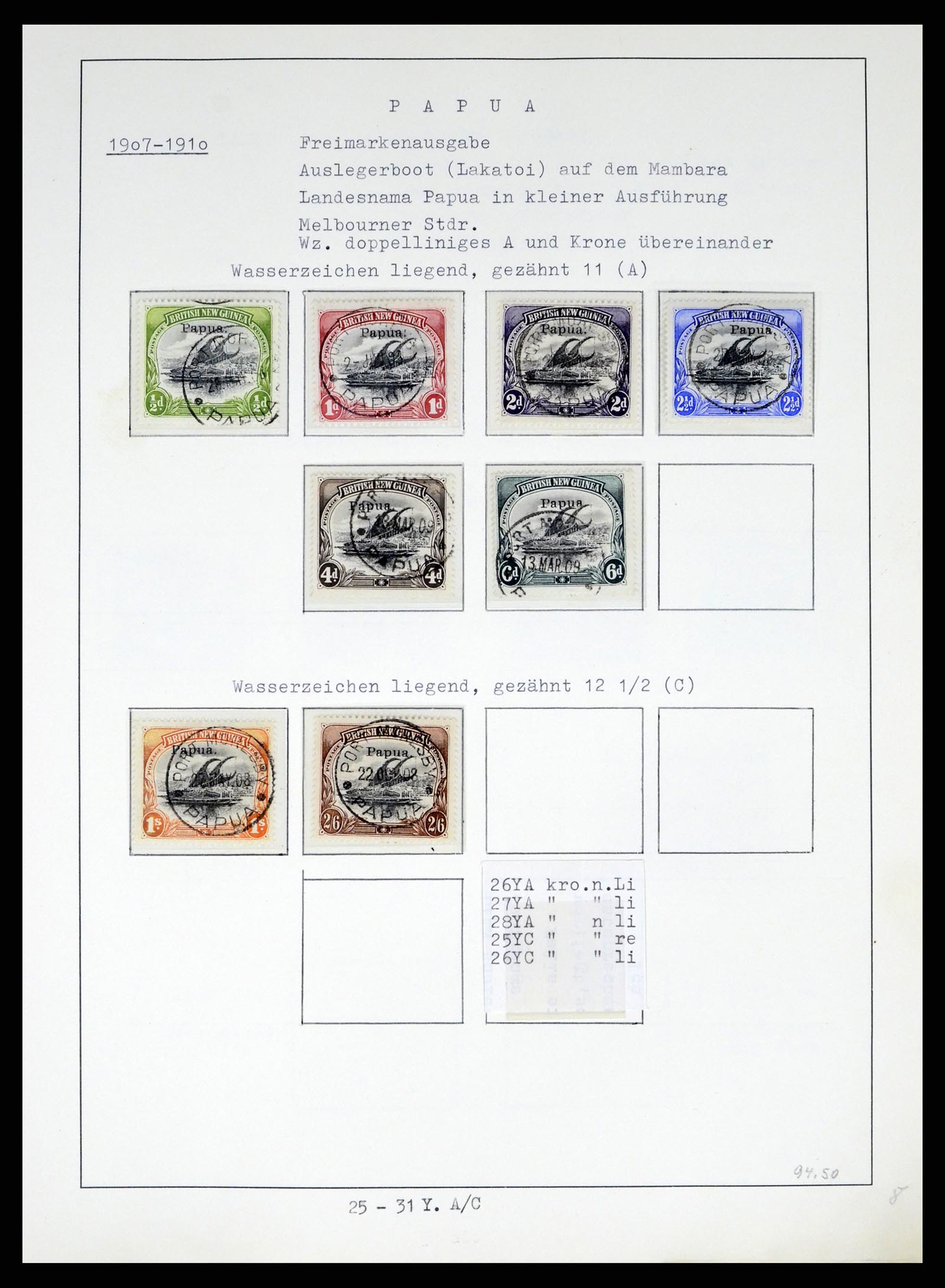 37579 015 - Stamp collection 37579 Papua 1901-1940. 
