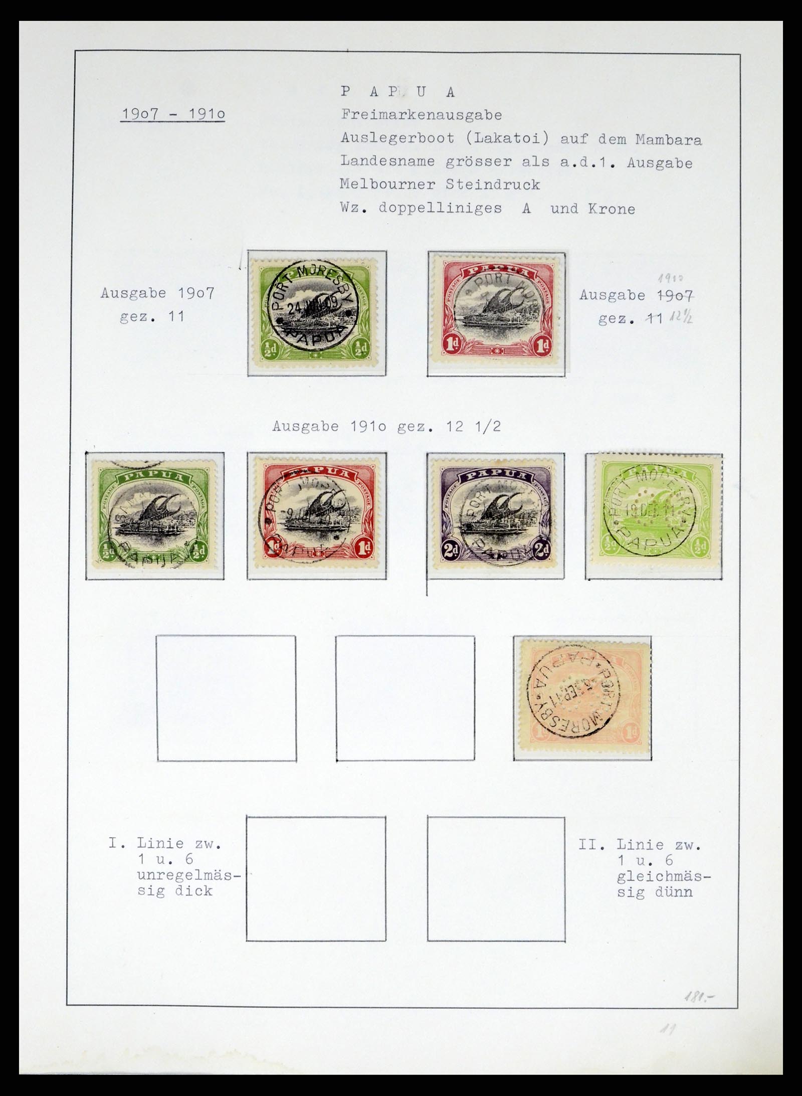 37579 016 - Stamp collection 37579 Papua 1901-1940. 
