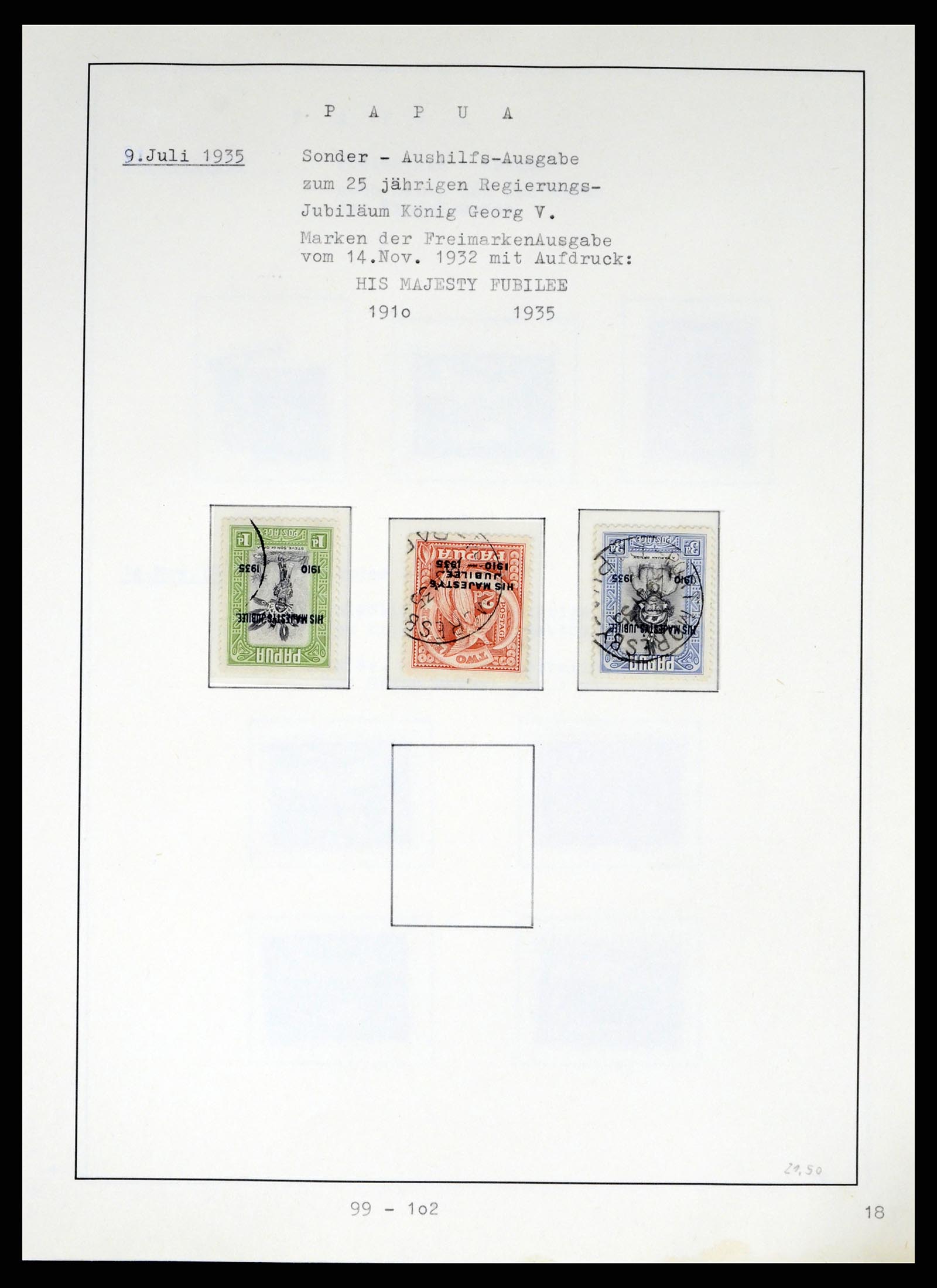 37579 020 - Stamp collection 37579 Papua 1901-1940. 