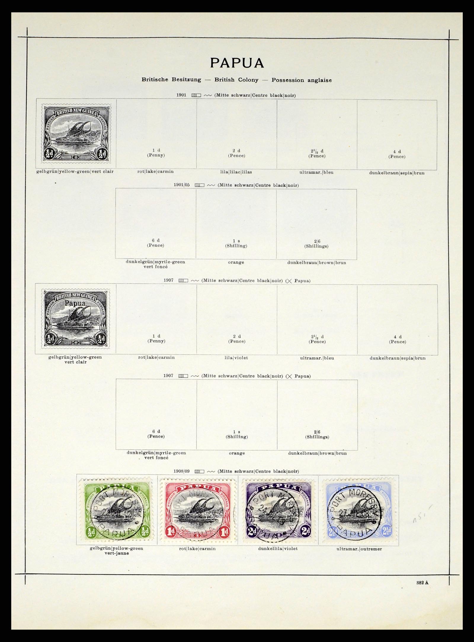 37579 022 - Stamp collection 37579 Papua 1901-1940. 