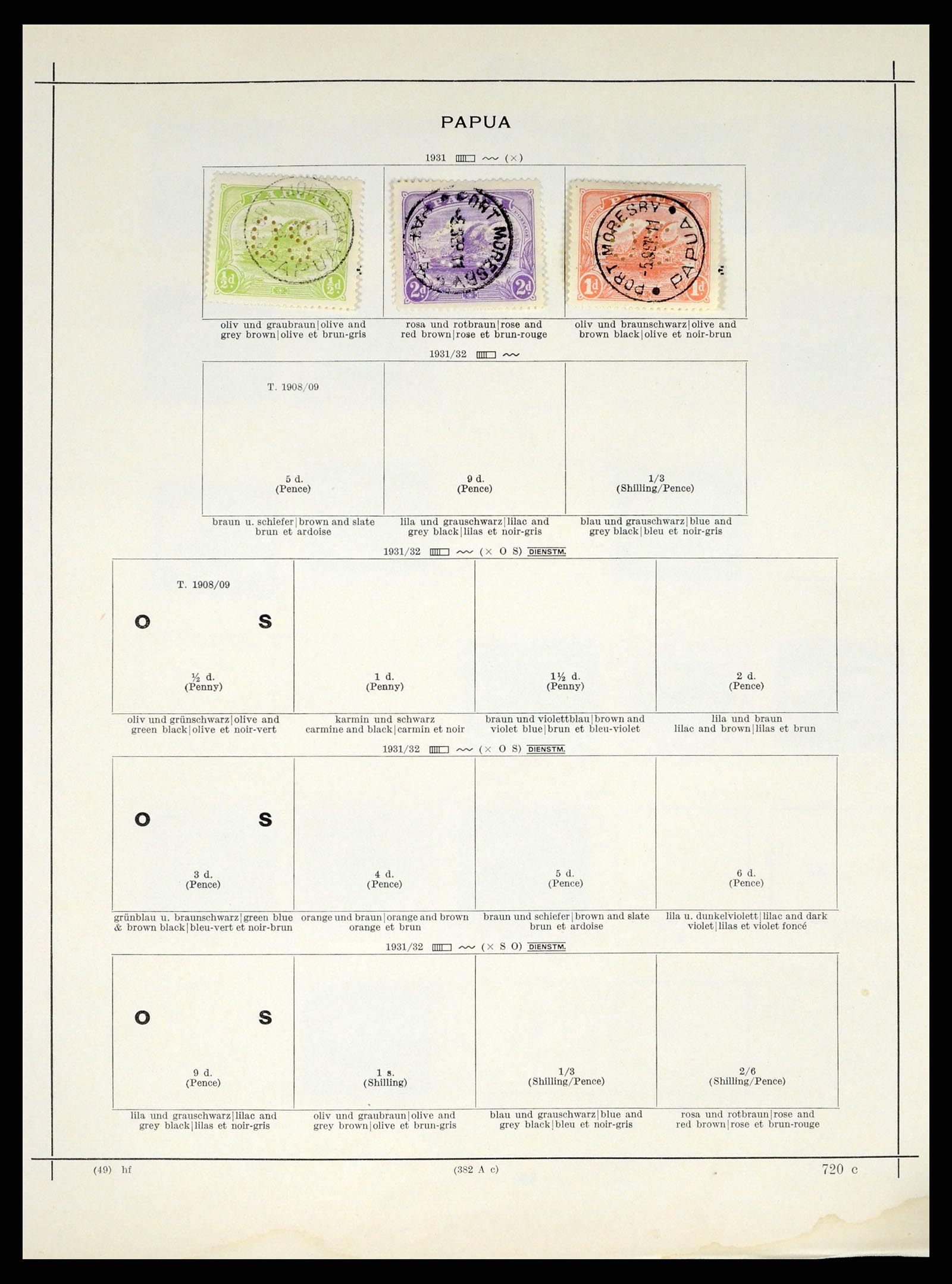 37579 025 - Stamp collection 37579 Papua 1901-1940. 
