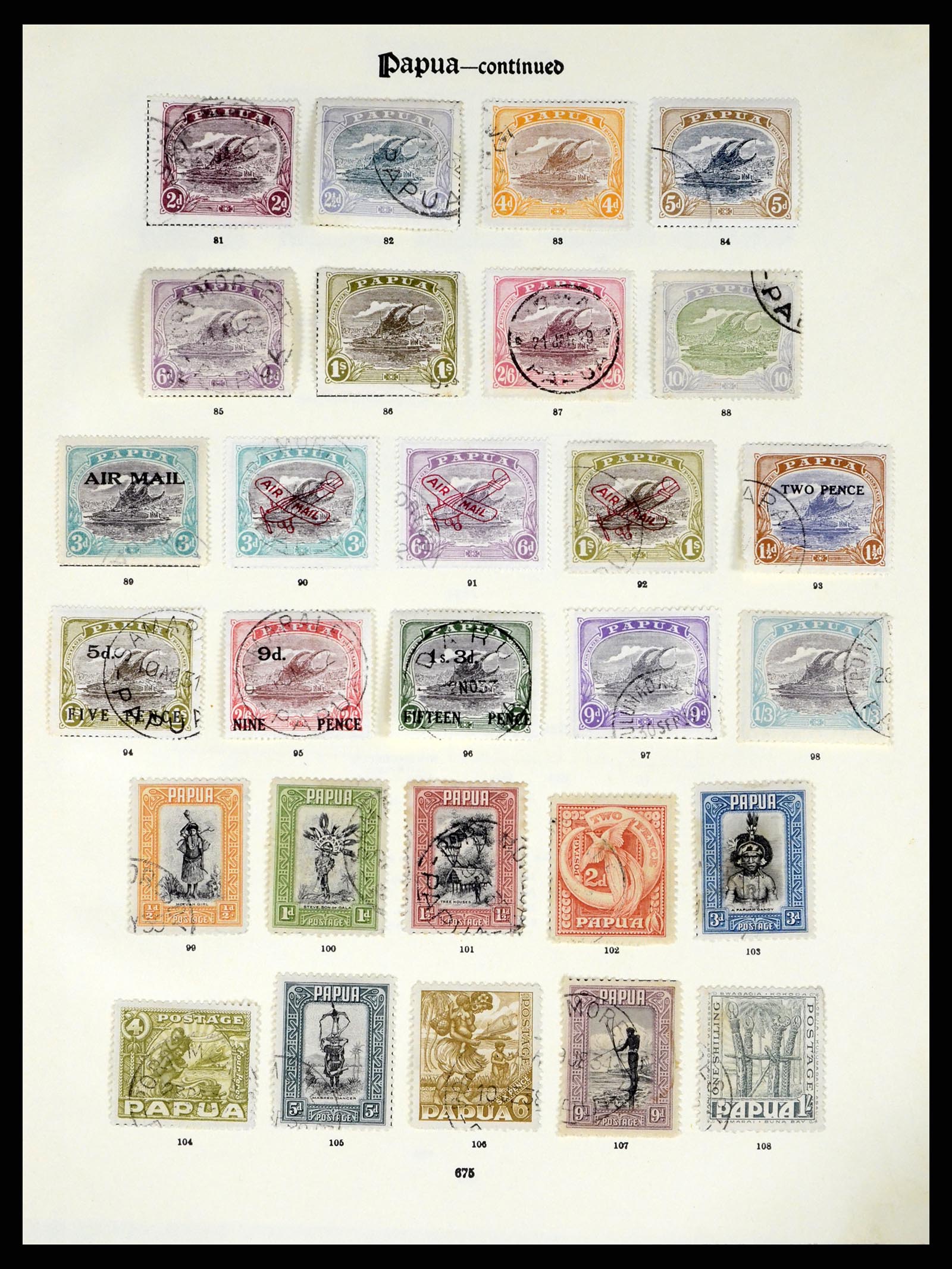 37579 029 - Stamp collection 37579 Papua 1901-1940. 