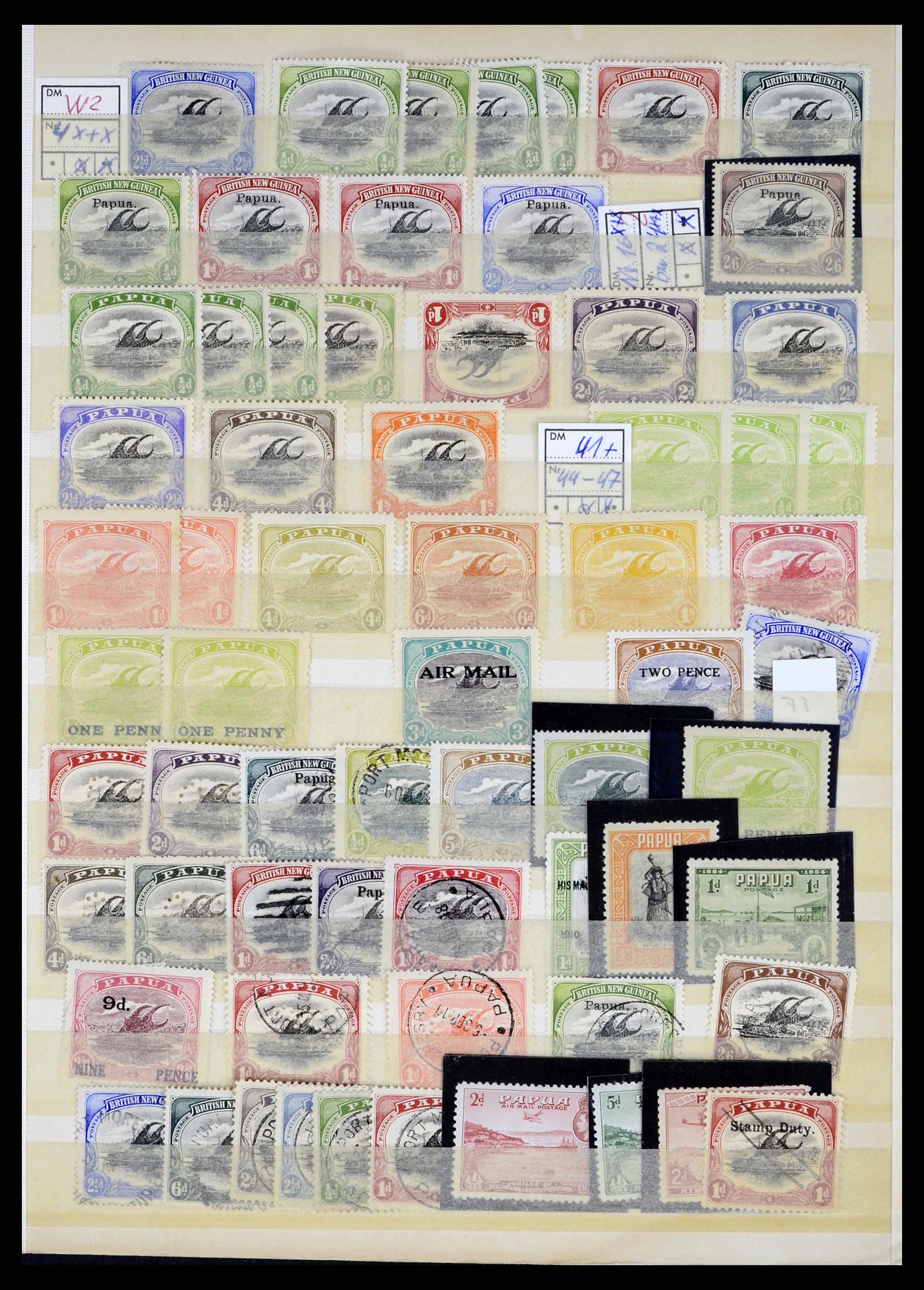 37579 032 - Stamp collection 37579 Papua 1901-1940. 