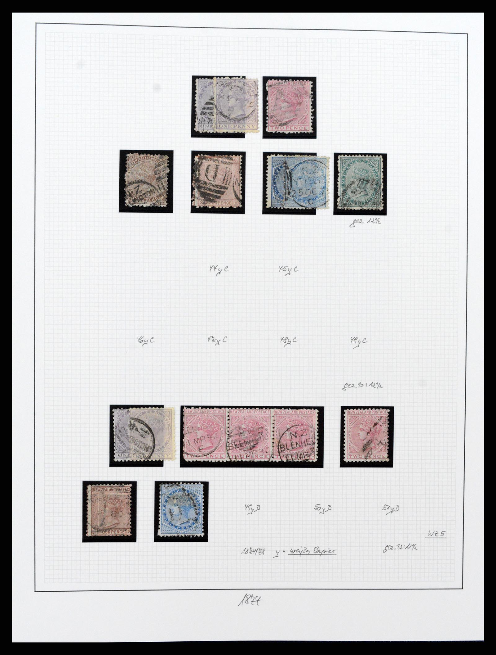 37582 006 - Postzegelverzameling 37582 Nieuw Zeeland 1862-1970.