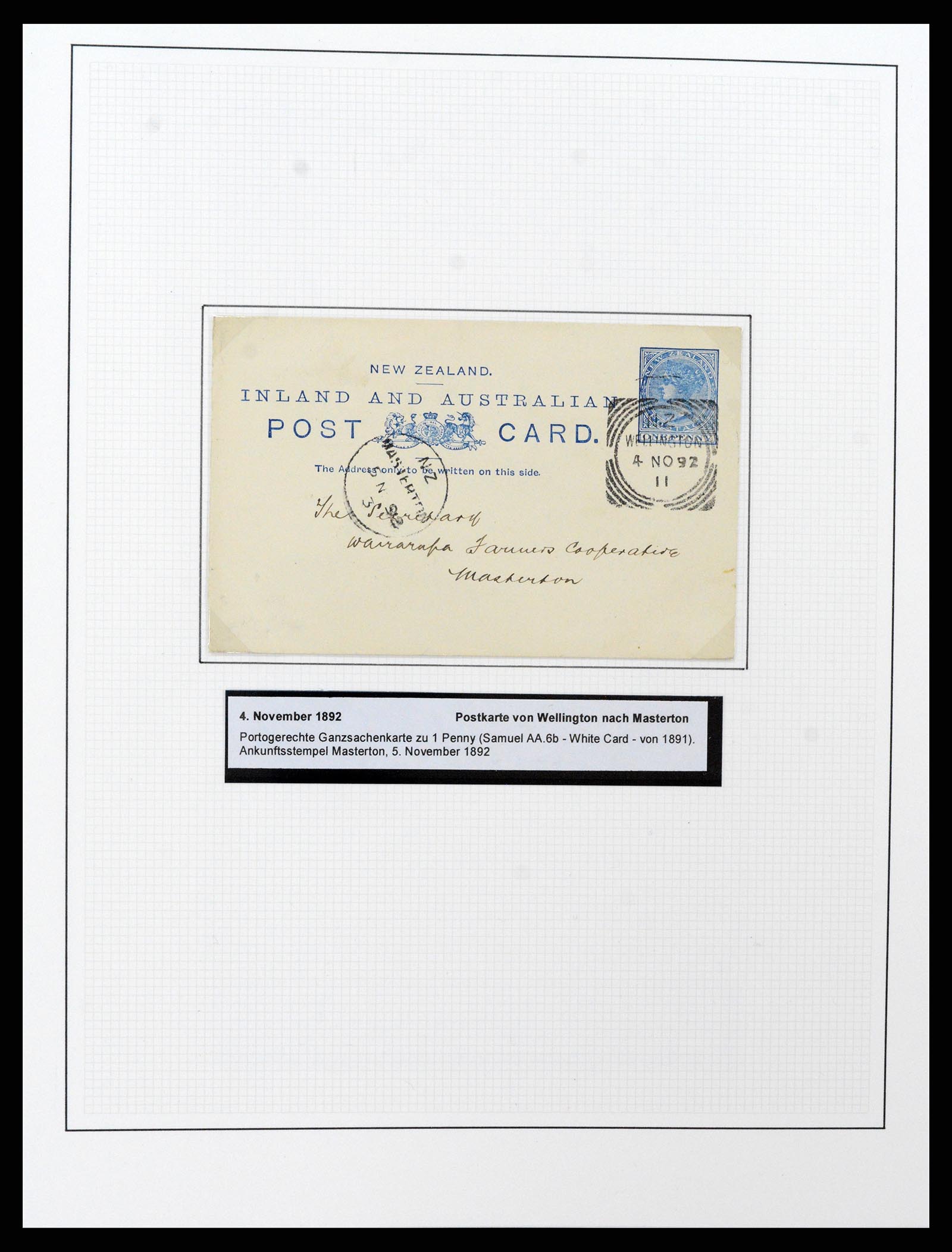 37582 008 - Postzegelverzameling 37582 Nieuw Zeeland 1862-1970.