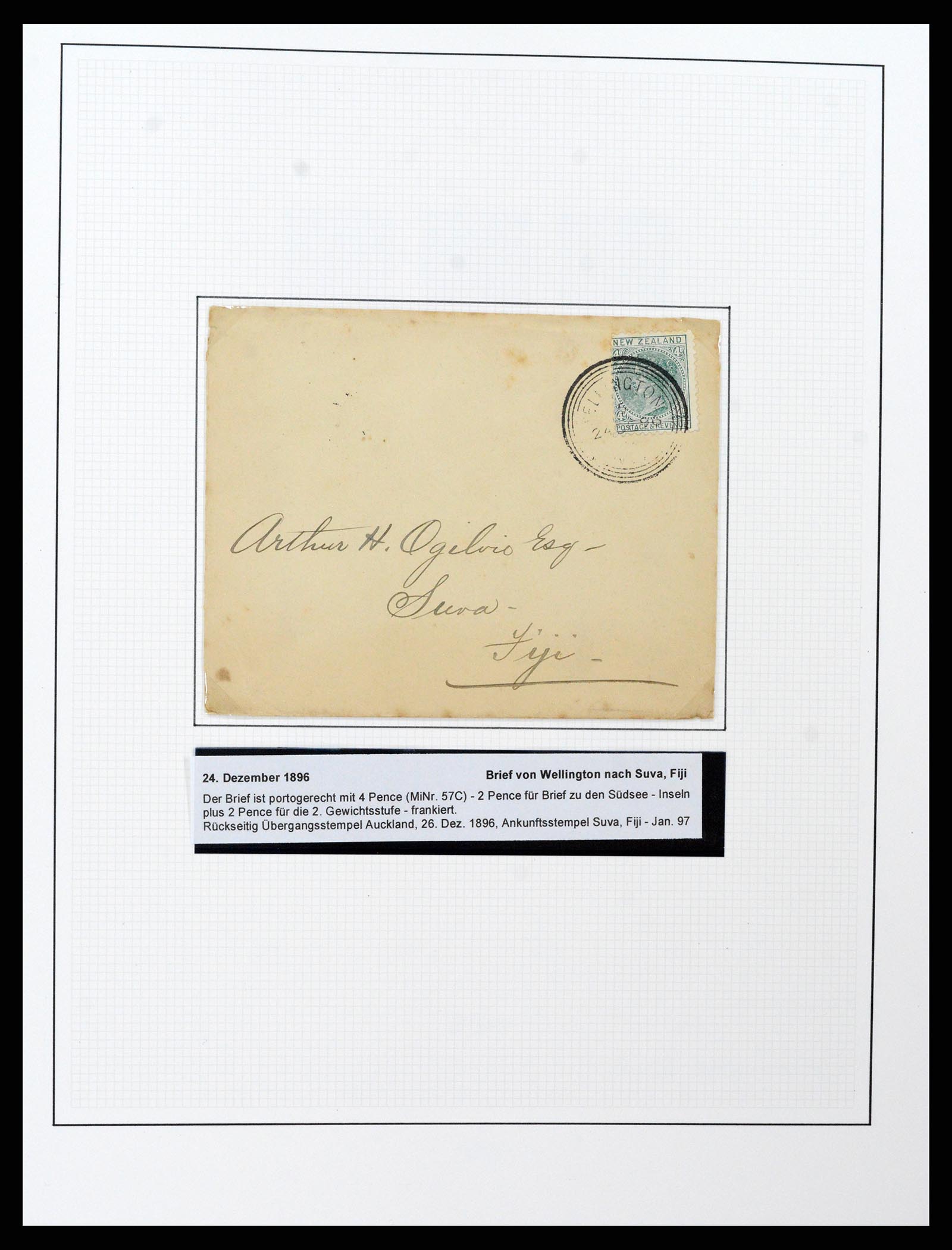 37582 013 - Postzegelverzameling 37582 Nieuw Zeeland 1862-1970.