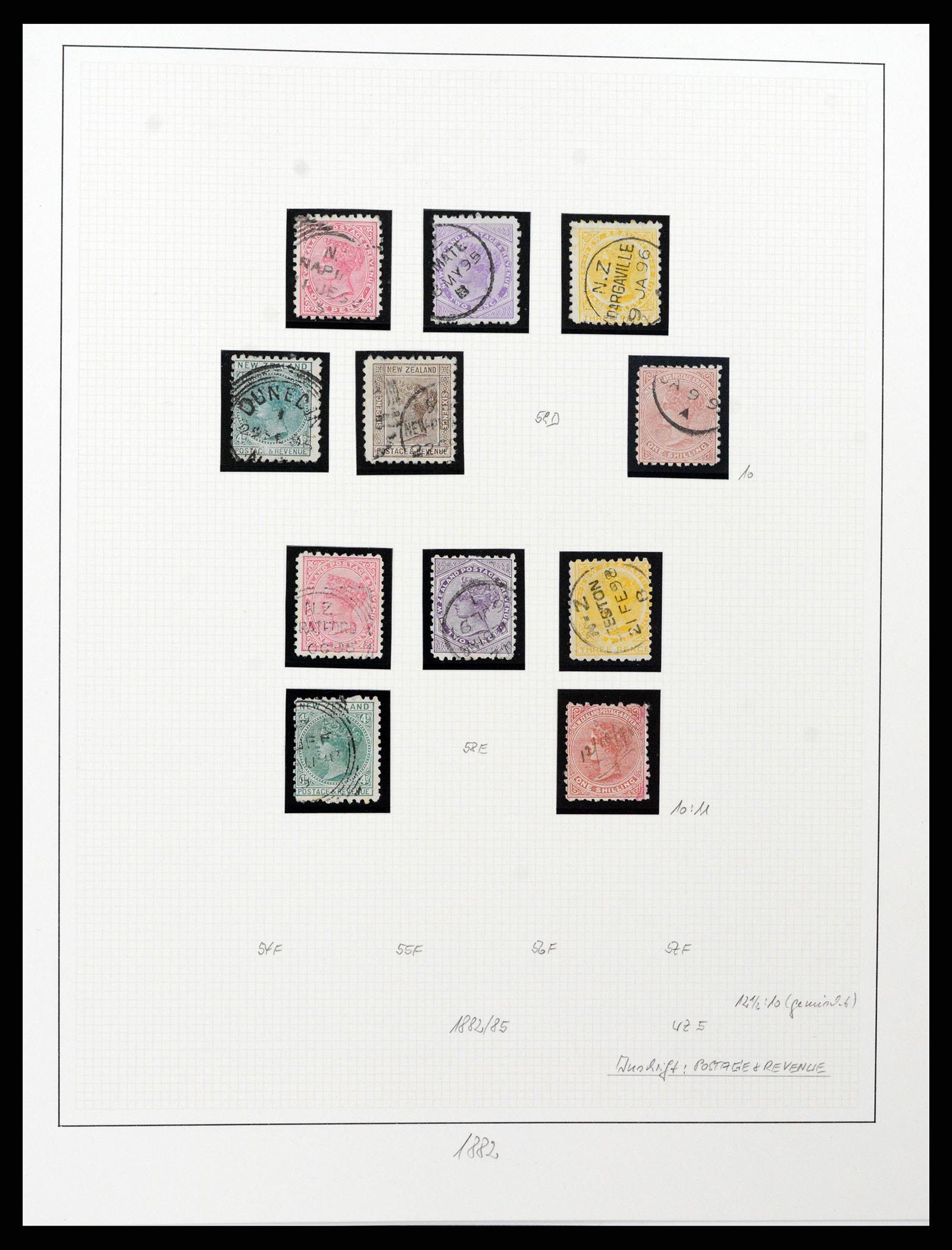 37582 014 - Postzegelverzameling 37582 Nieuw Zeeland 1862-1970.