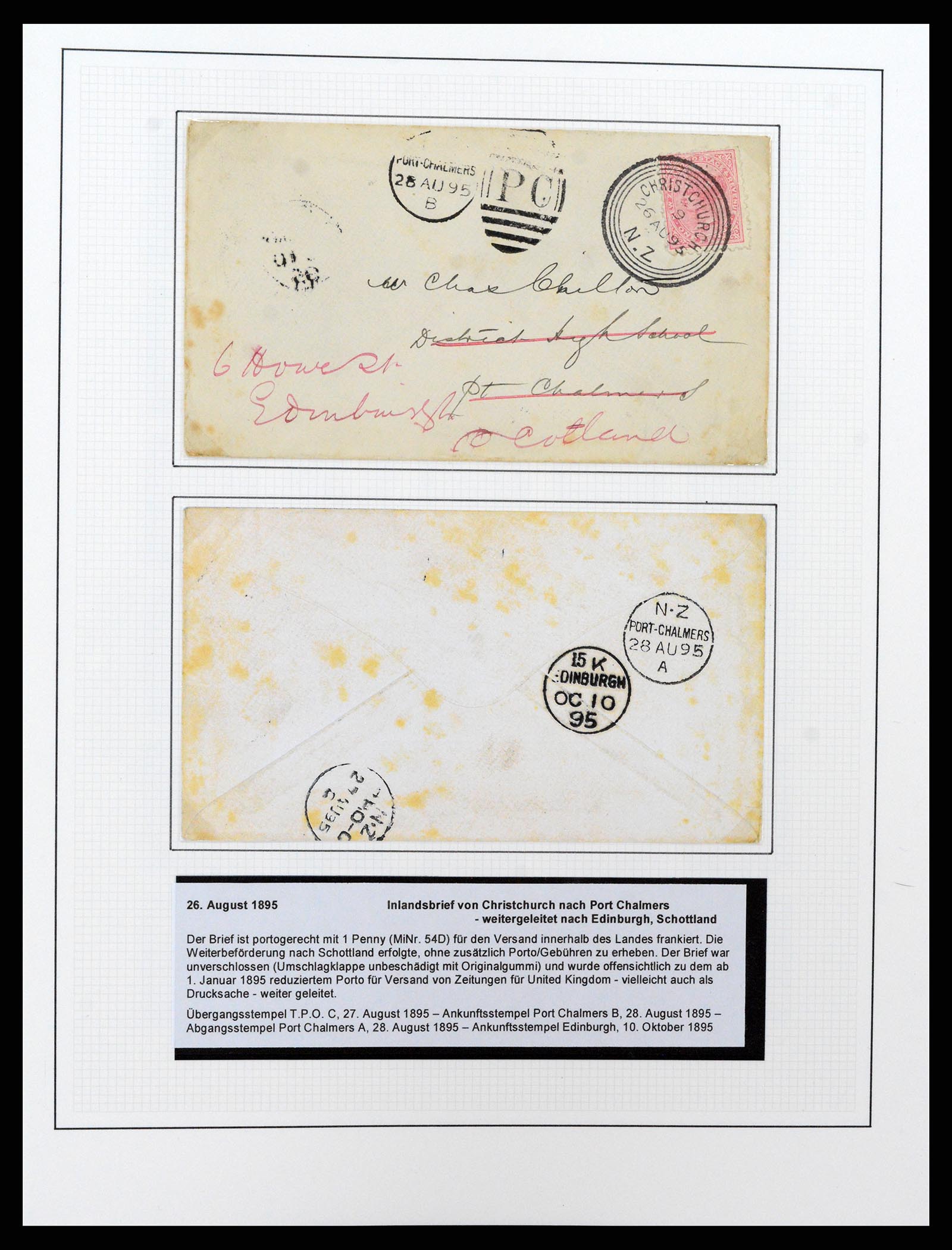 37582 015 - Postzegelverzameling 37582 Nieuw Zeeland 1862-1970.