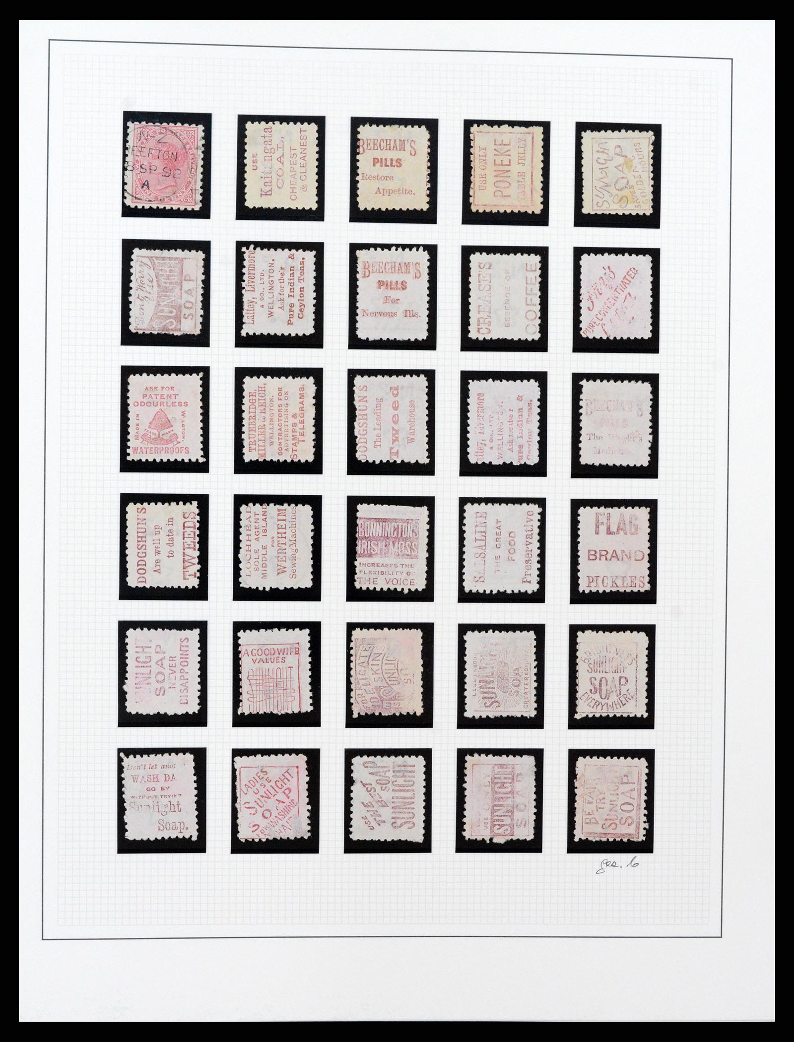 37582 016 - Stamp collection 37582 New Zealand 1862-1970.