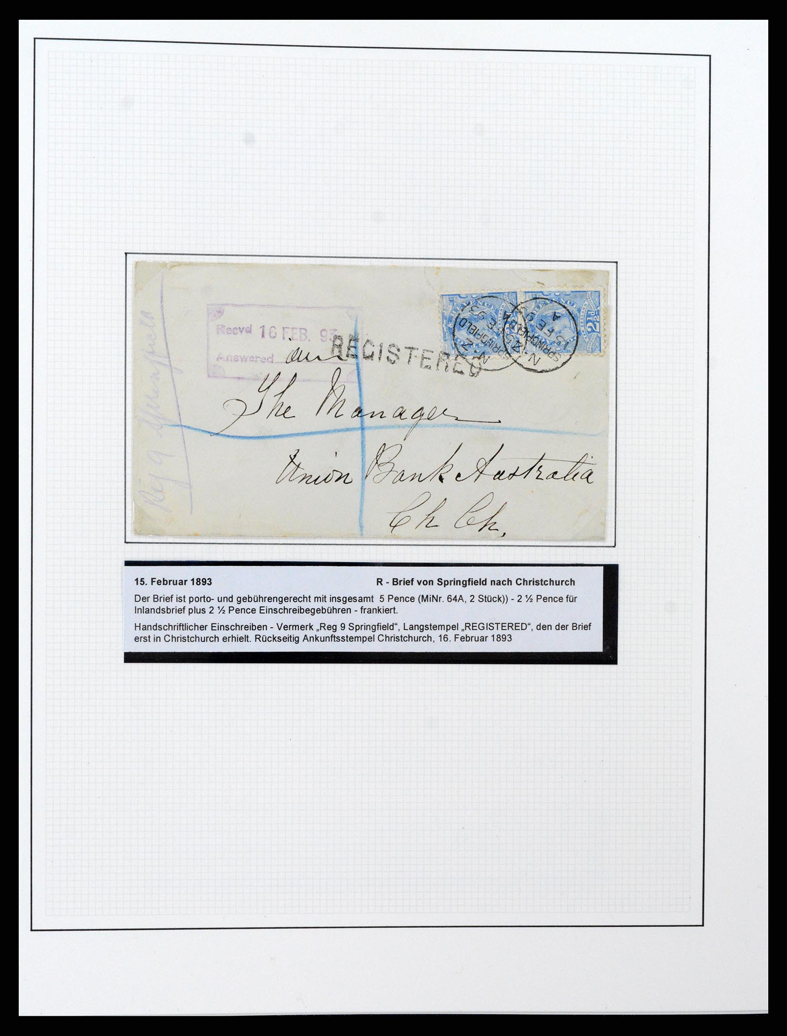 37582 021 - Postzegelverzameling 37582 Nieuw Zeeland 1862-1970.
