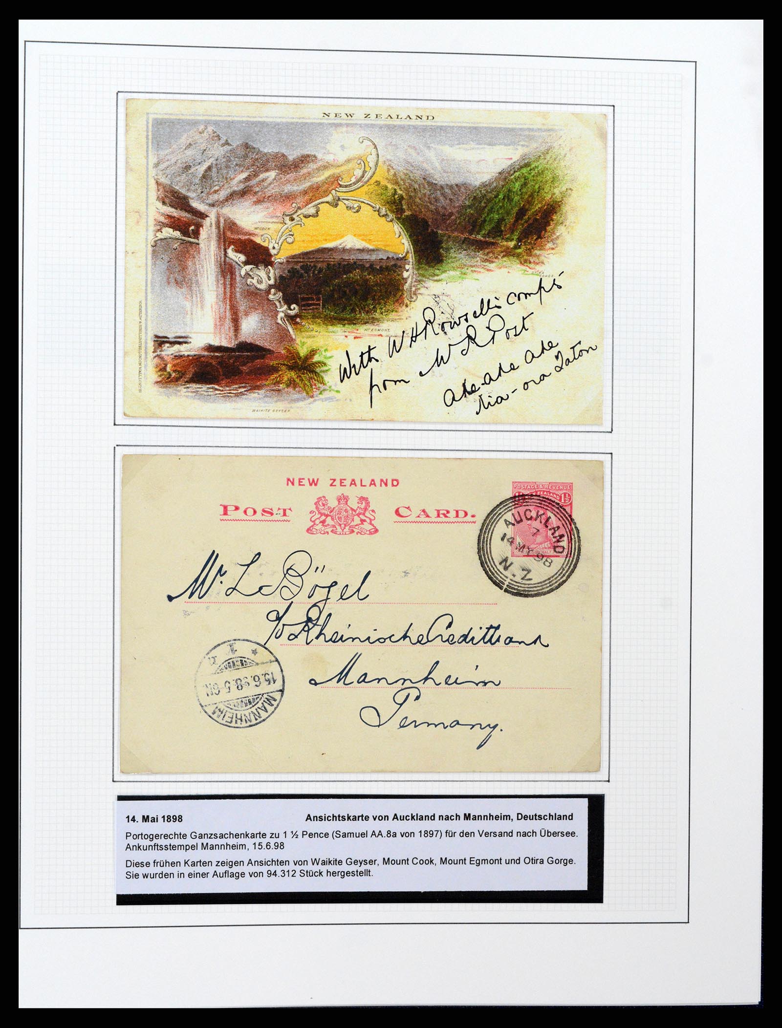 37582 023 - Postzegelverzameling 37582 Nieuw Zeeland 1862-1970.