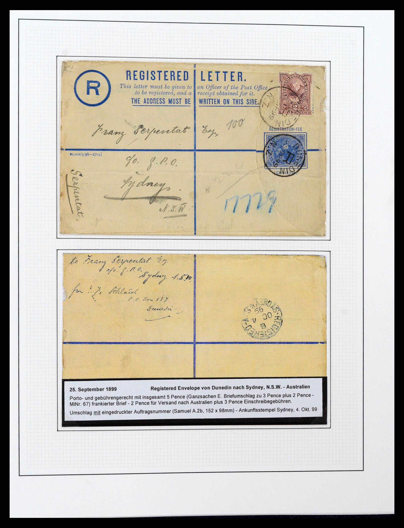 37582 026 - Postzegelverzameling 37582 Nieuw Zeeland 1862-1970.