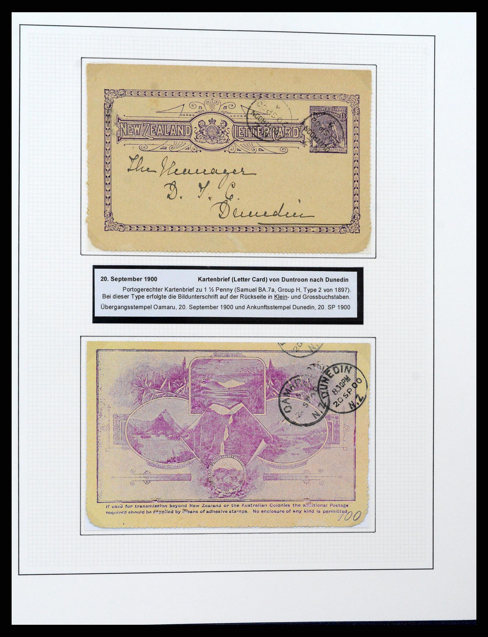 37582 032 - Postzegelverzameling 37582 Nieuw Zeeland 1862-1970.