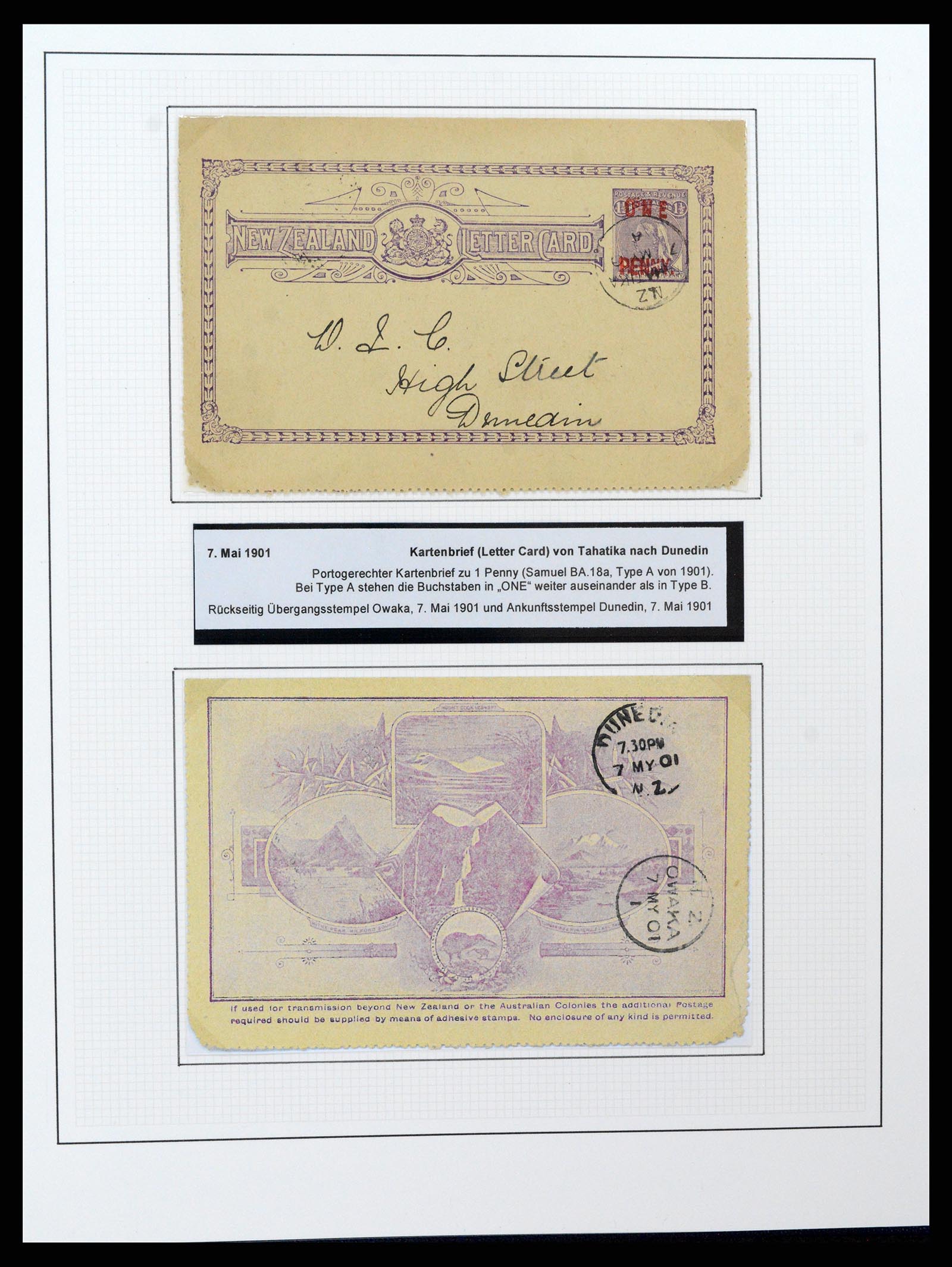 37582 037 - Postzegelverzameling 37582 Nieuw Zeeland 1862-1970.