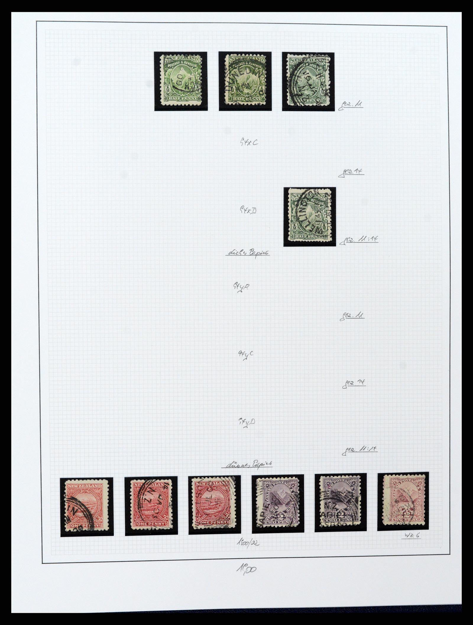 37582 041 - Postzegelverzameling 37582 Nieuw Zeeland 1862-1970.