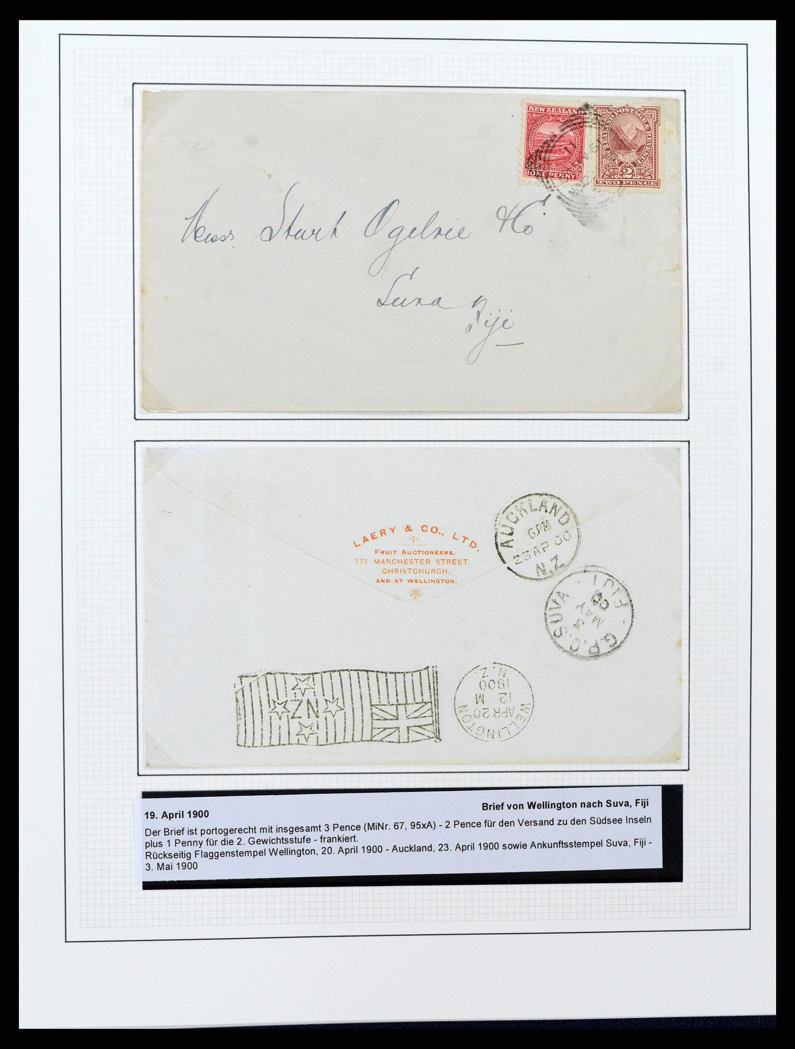 37582 043 - Postzegelverzameling 37582 Nieuw Zeeland 1862-1970.